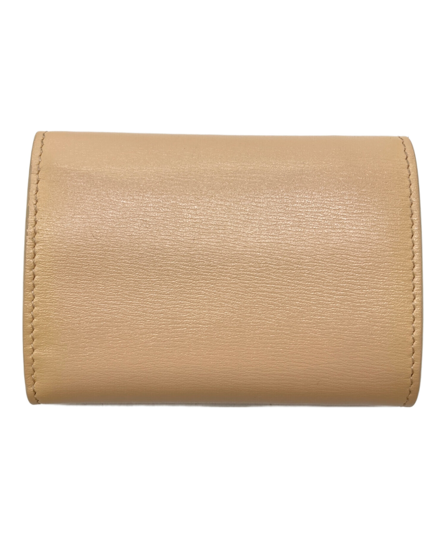 JIL SANDER ジルサンダー　財布　ベージュ二つ折り 中古・古着通販】JIL SANDER (ジルサンダー) 3つ折り財布 ベージュ