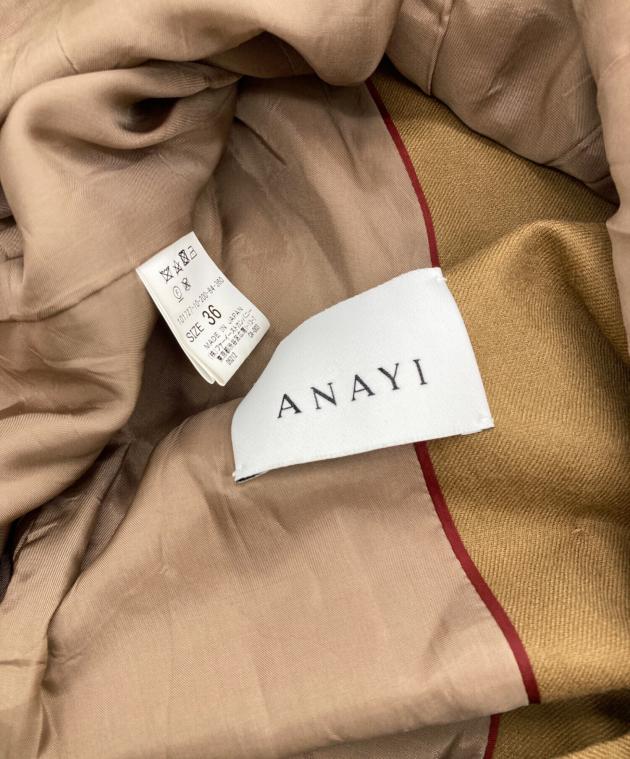 中古・古着通販】ANAYI (アナイ) 金釦ダブルジャケット ブラウン