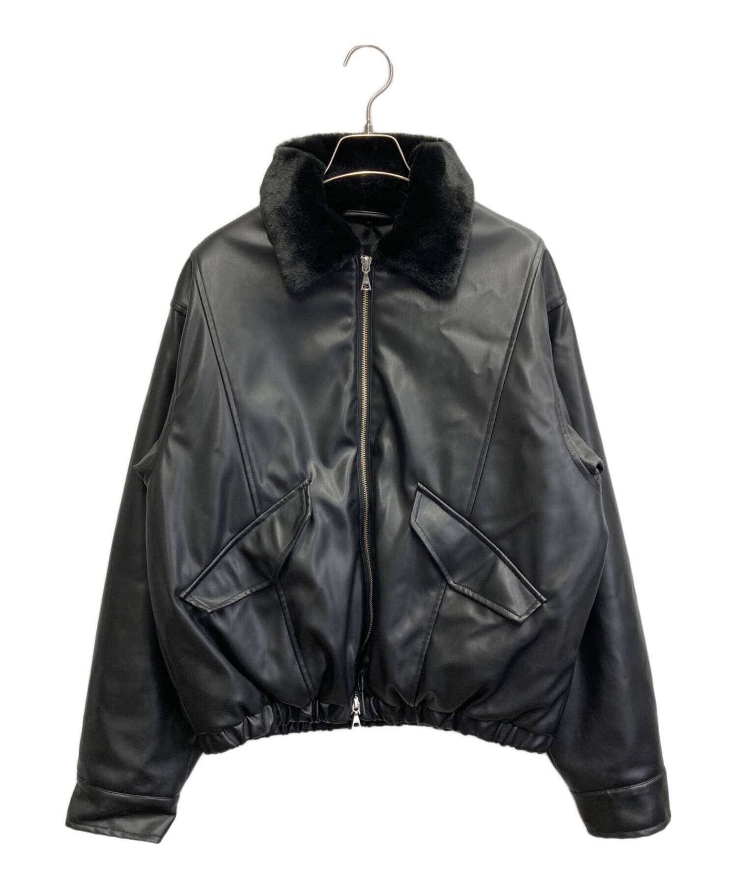 レフア　6個　ha109 中古・古着通販】HARE (ハレ) フェイクレザーブルゾン ブラック サイズ