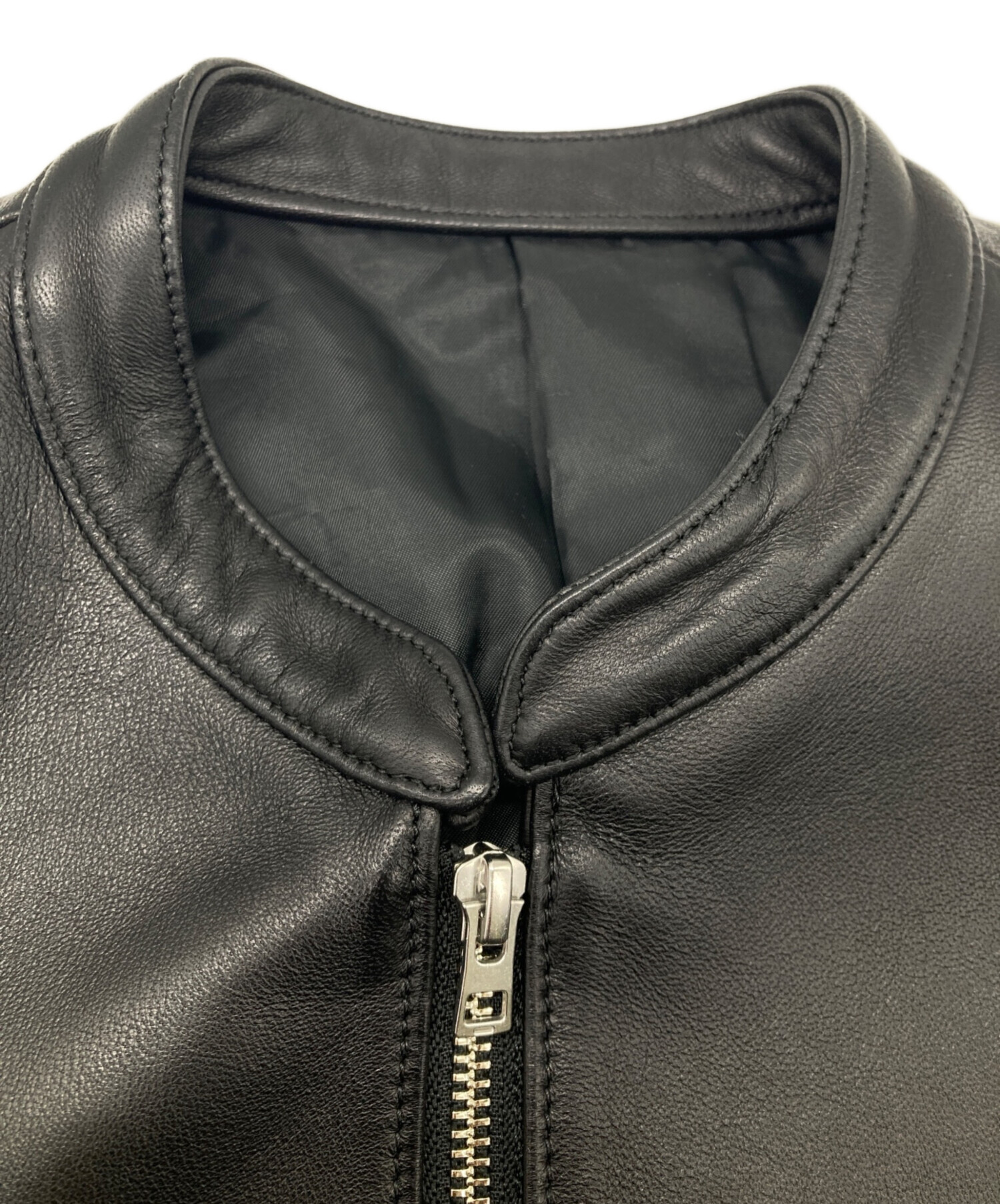 中古・古着通販】LIDnM (リドム) ラムレザーシングルライダース