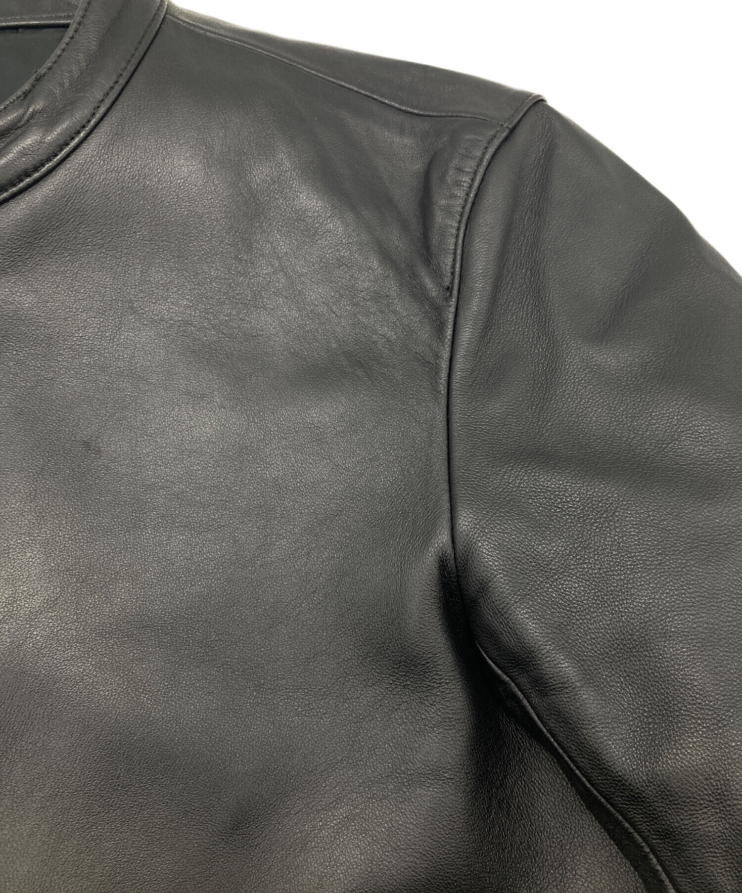 中古・古着通販】LIDnM (リドム) ラムレザーシングルライダース