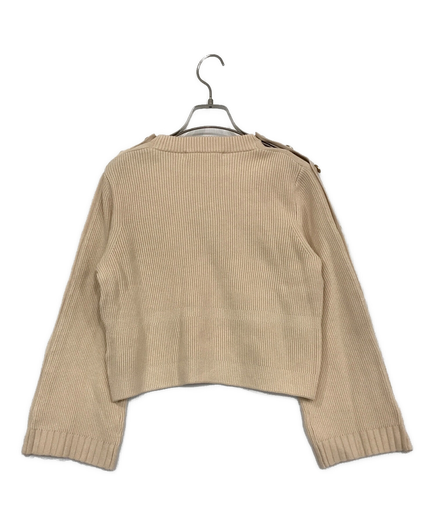 Embellished-Button Ribbed Knit pullover Embellished-Button Ribbed Knit pullover