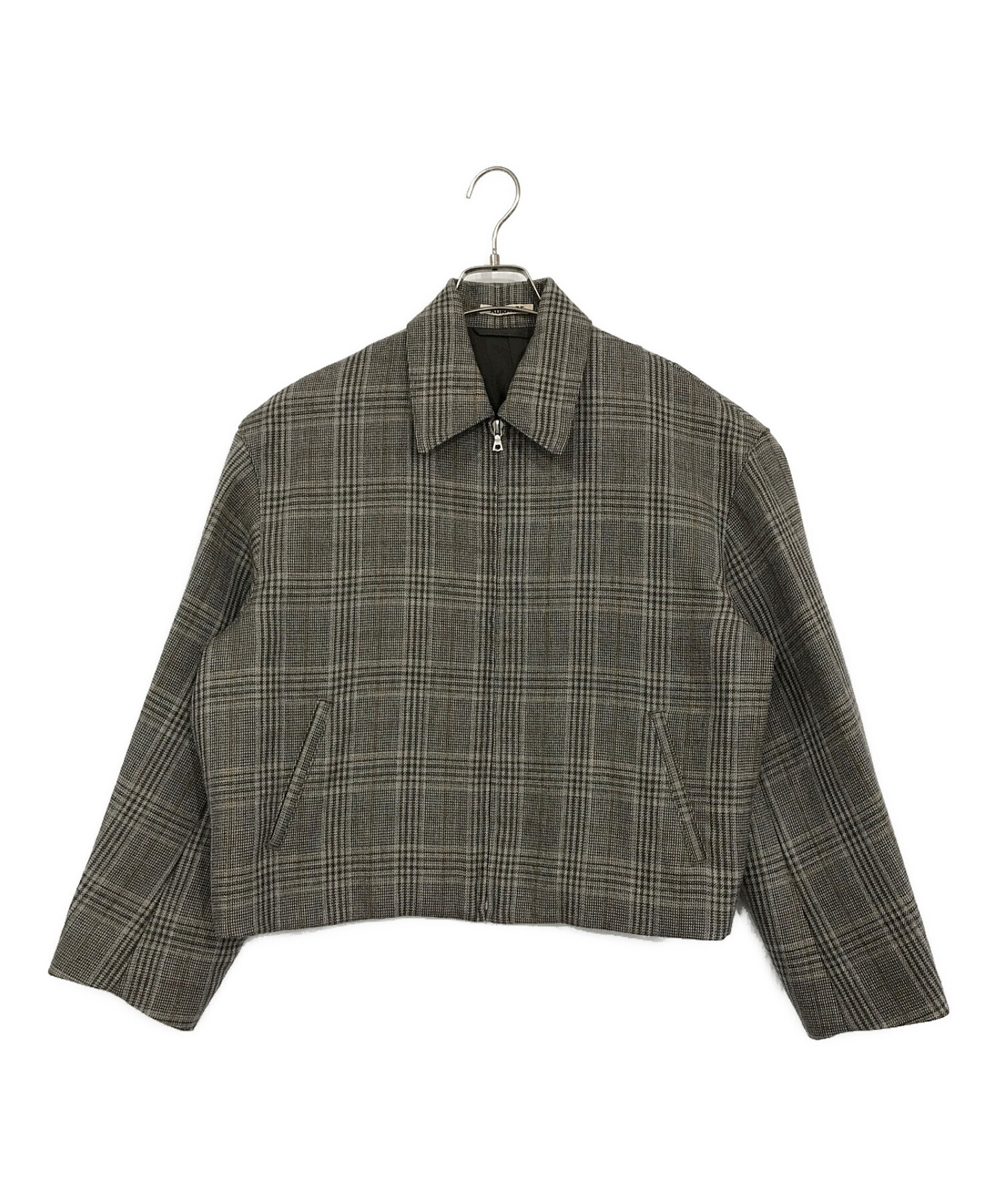 auralee ガンクラブ チェック ブルゾン