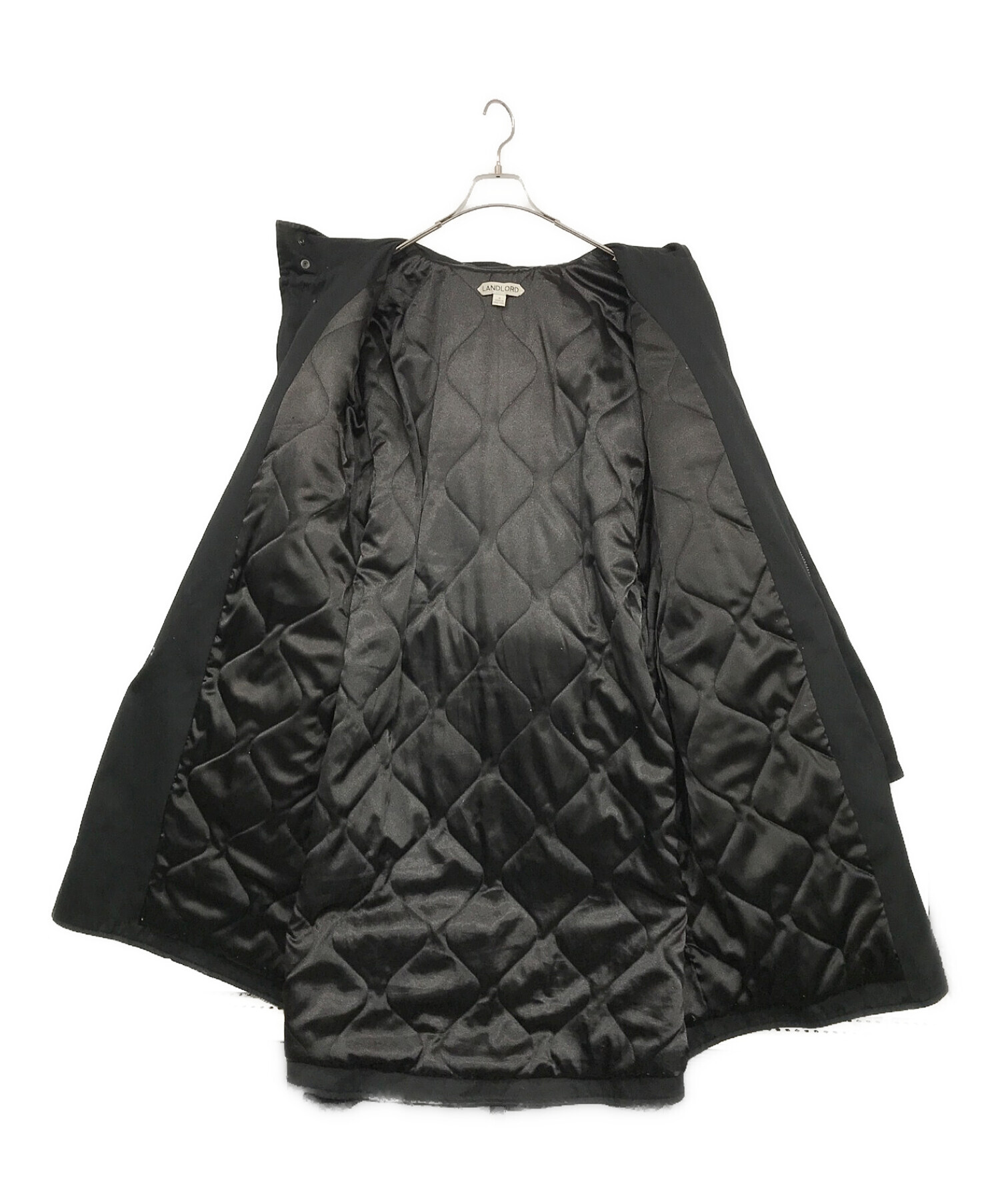 Landlord ランドロード モッズコート 中古・古着通販】LANDLORD (ランドロード) フード付コート ブラック