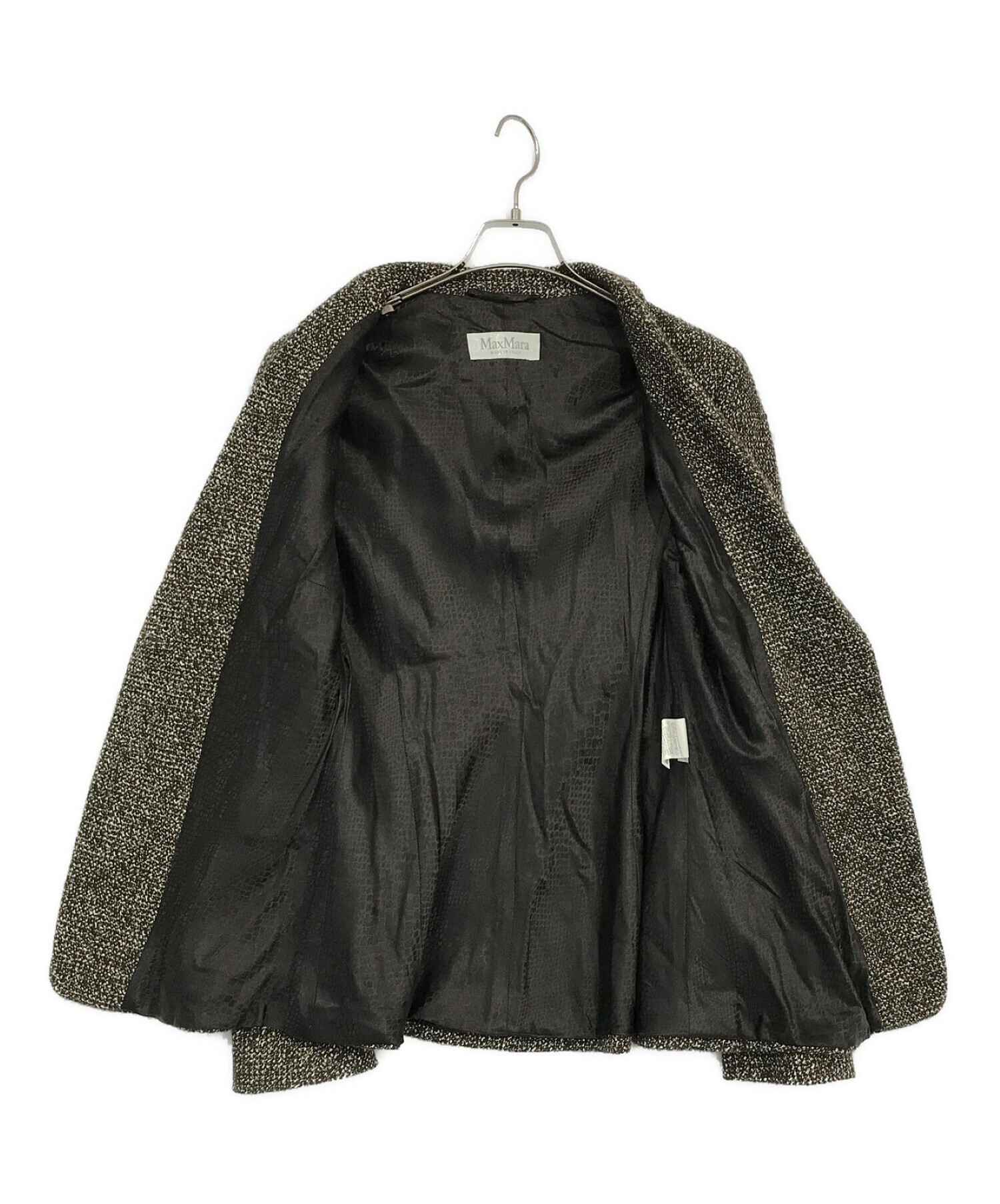 中古・古着通販】MaxMara (マックスマーラ) ツイードジャケット
