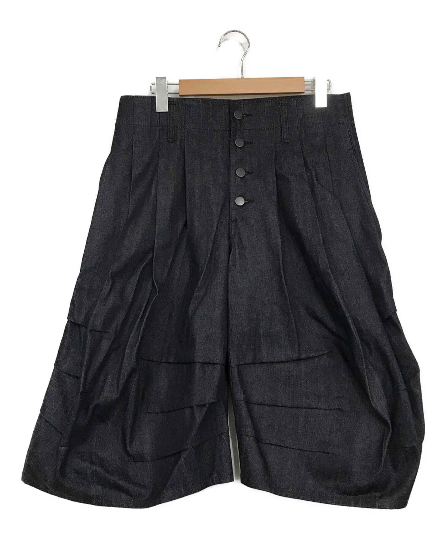 値下げ！希少 Nemeth ネメス 立体裁断ハーフパンツ 中古・古着通販】Nemeth (ネメス) ハーフパンツ インディゴ サイズ:M