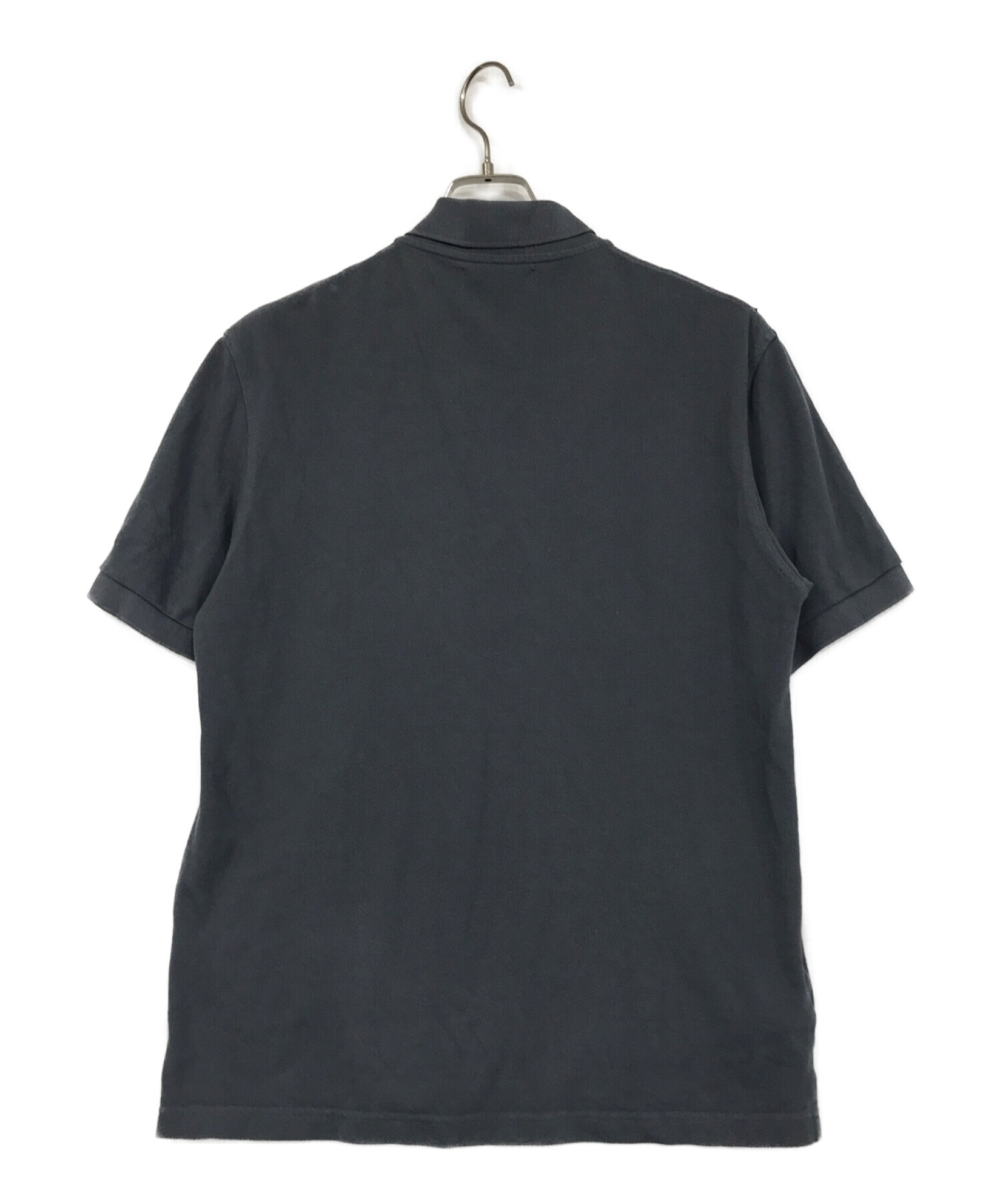 【超希少】コムデギャルソンオム 80s リネンパイルポロシャツ ブラック 銀タグ 中古・古着通販】COMME des GARCONS HOMME DEUX (コムデギャルソン