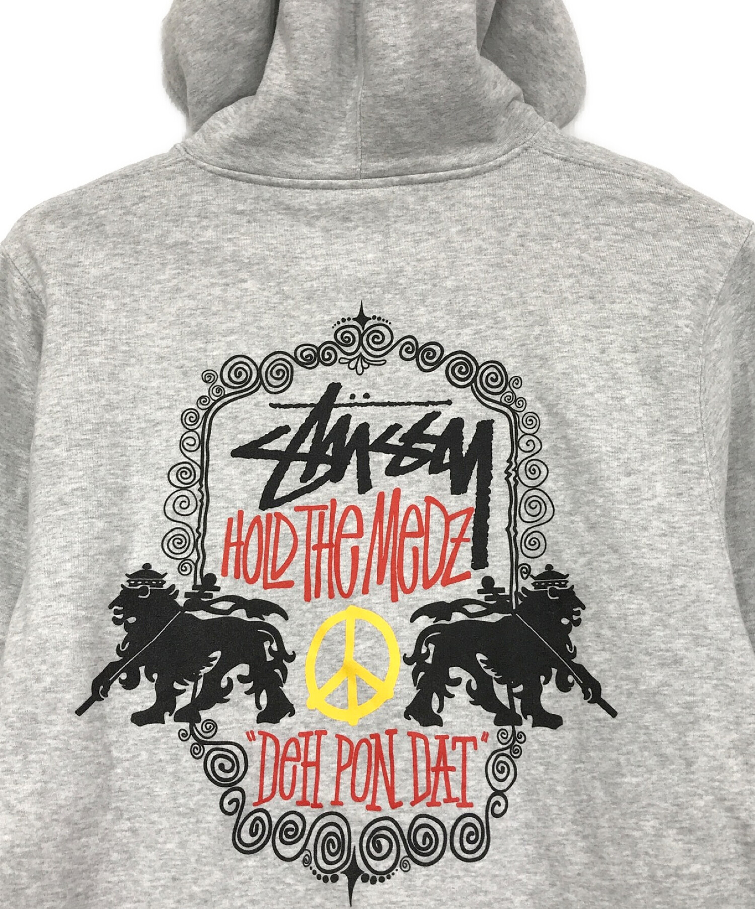 中古・古着通販】stussy (ステューシー) プルオーバーパーカー グレー 