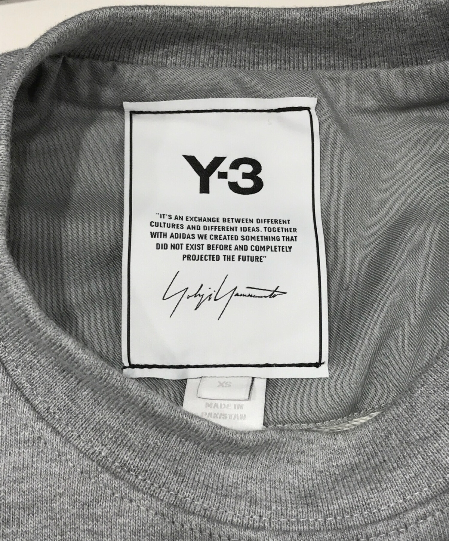 中古・古着通販】Y-3 (ワイスリー) スウェット グレー サイズ:SIZE XS