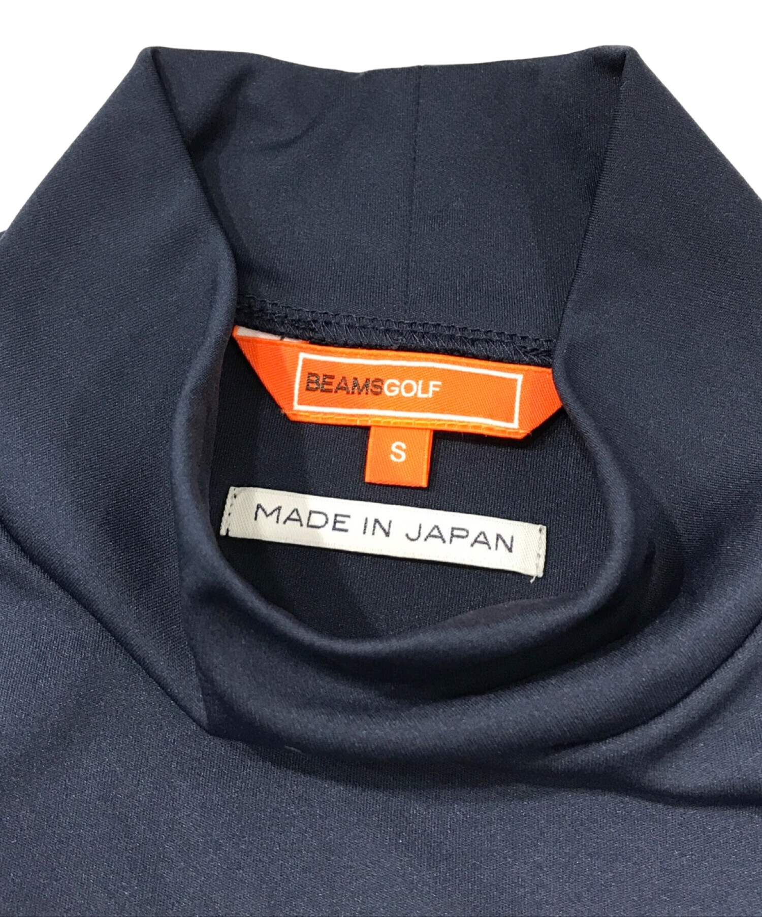 BEAMS GOLF ネイビー シャツ Sサイズ 中古・古着通販】BEAMS GOLF (ビームスゴルフ) スポーツロゴ モック