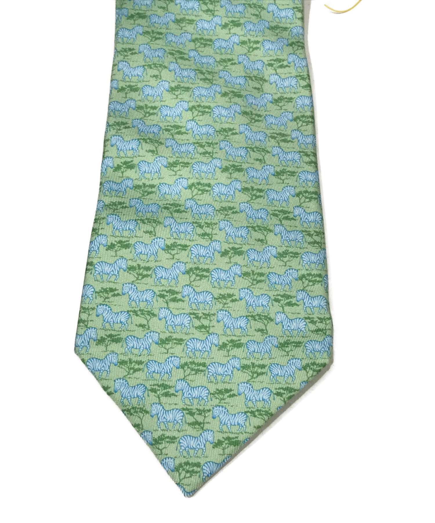 中古・古着通販】HERMES (エルメス) ネクタイ グリーン サイズ:表記