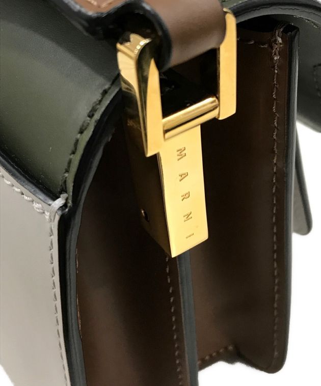 中古・古着通販】MARNI (マルニ) TRUNKショルダーバッグ カーキ