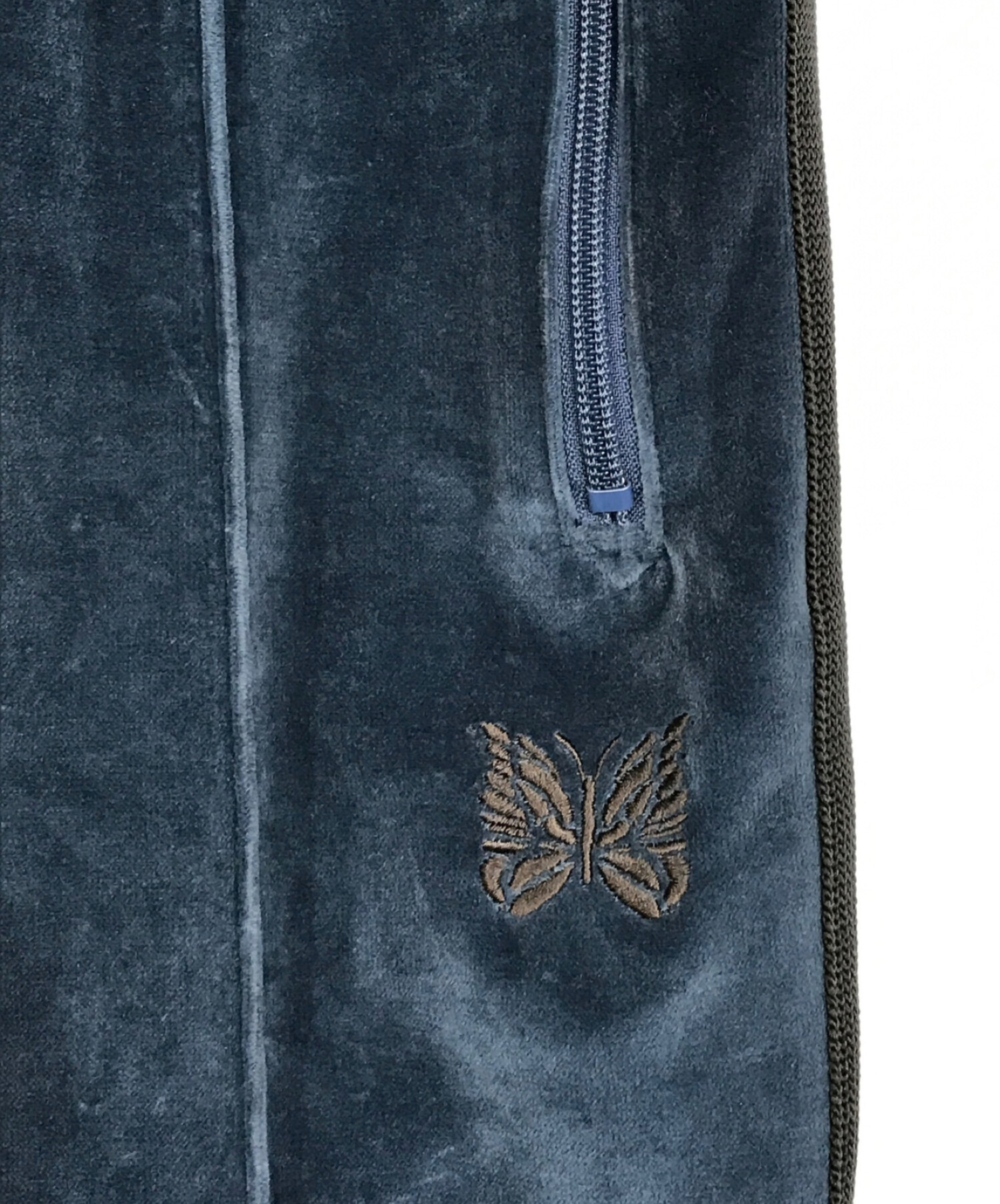 中古・古着通販】Needles (ニードルス) ベロア ナロー トラック パンツ