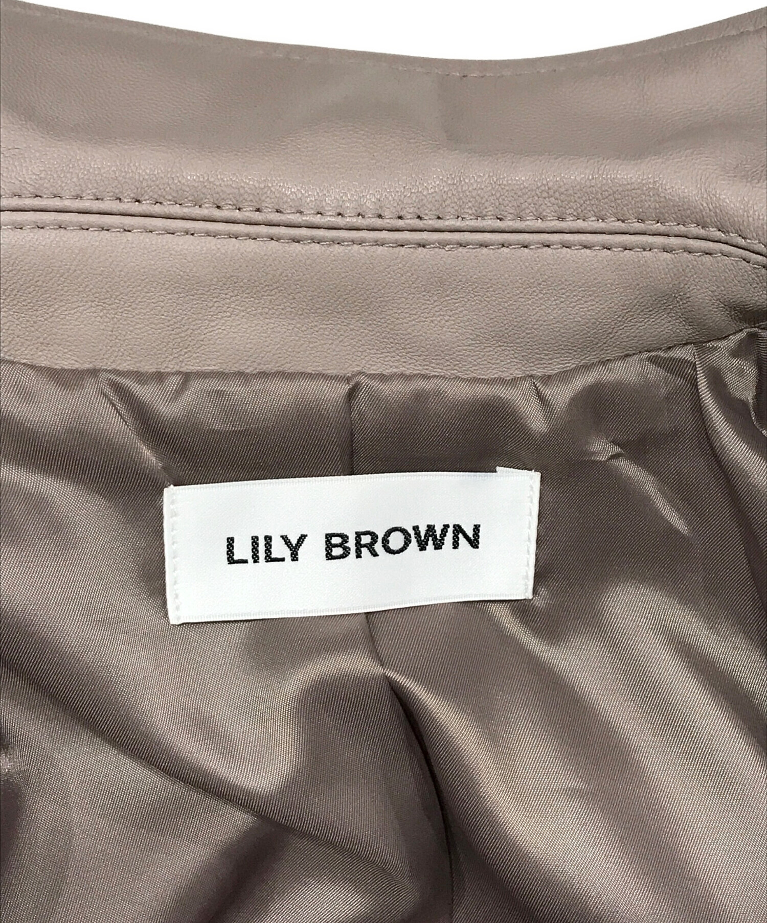 中古・古着通販】Lily Brown (リリーブラウン) ダブルライダース
