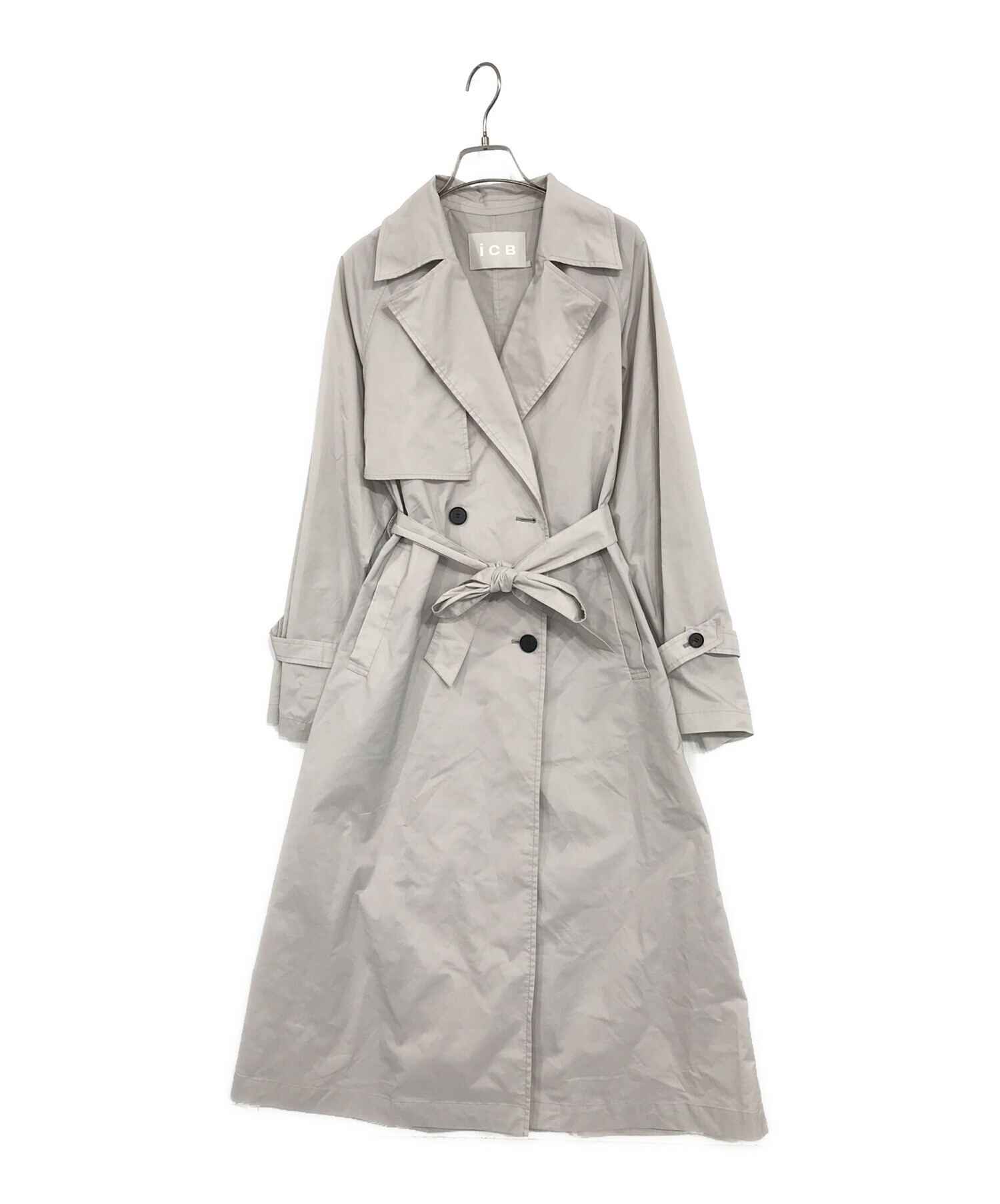 新品・在庫即納 ICB メモリーストレッチタフタレンチコート 【公式通販】