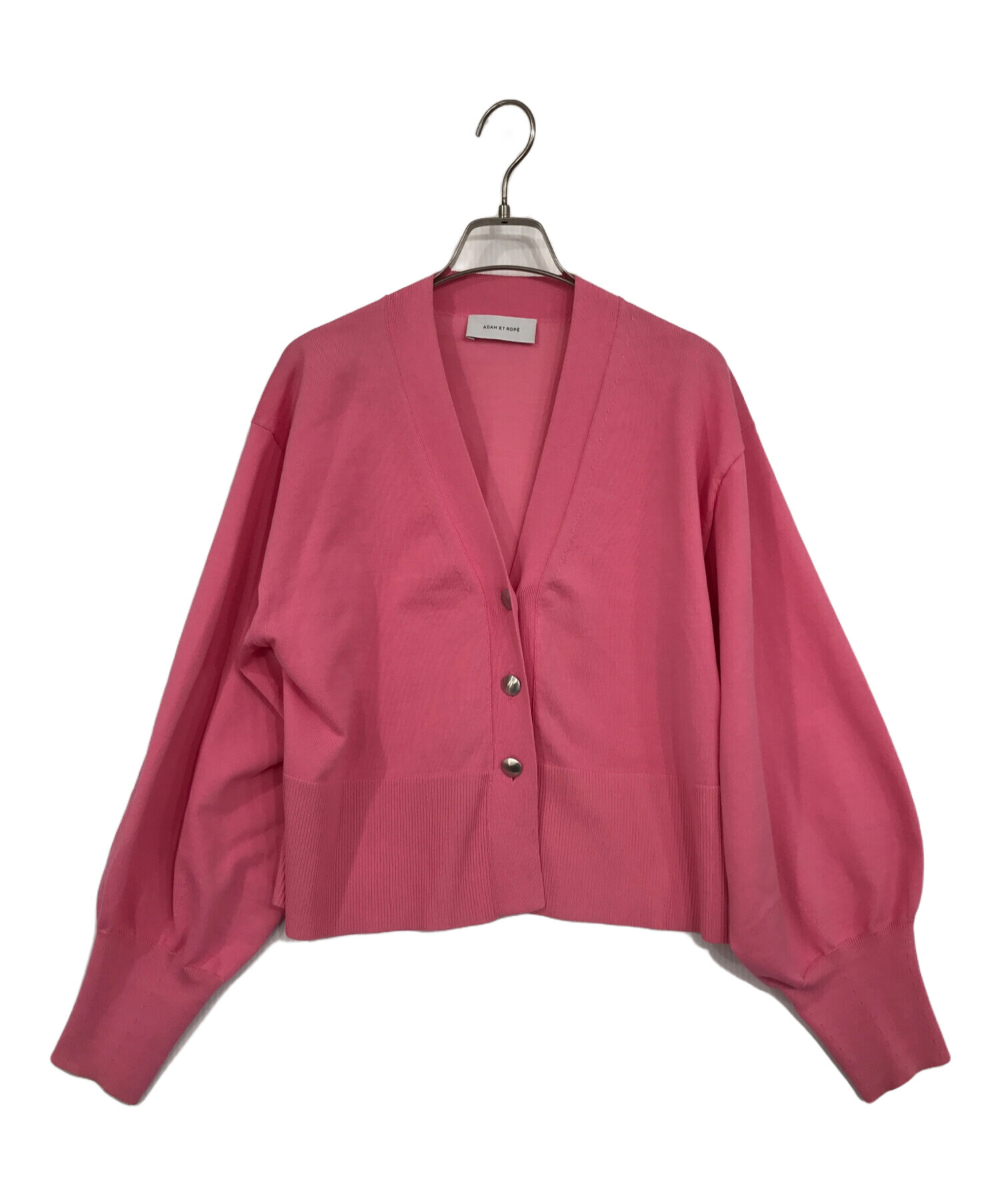 ADAM ET ROPE ライトピンク ニットカーディガン ADAM ET ROPE
