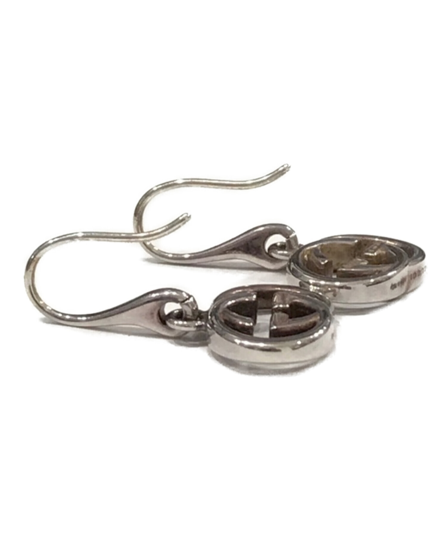 中古・古着通販】GUCCI (グッチ) インターロッキングドロップGGピアス