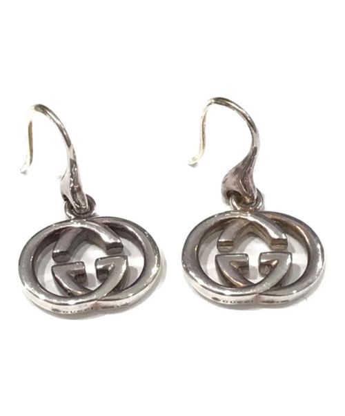 グッチ ピアス インターロッキング SV925 外箱有 中古美品！(14055) GUCCI（グッチ） ピアス インターロッキングG シルバー925 男女兼用