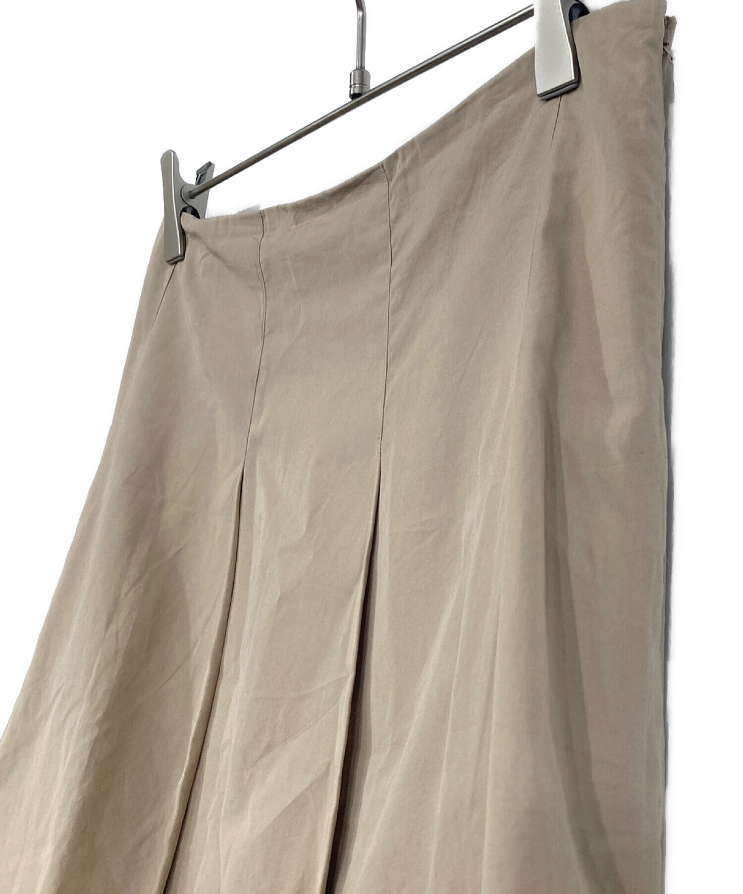 新品未使用 コルピエロ CTN PLEATED ロング スカート コットン 36