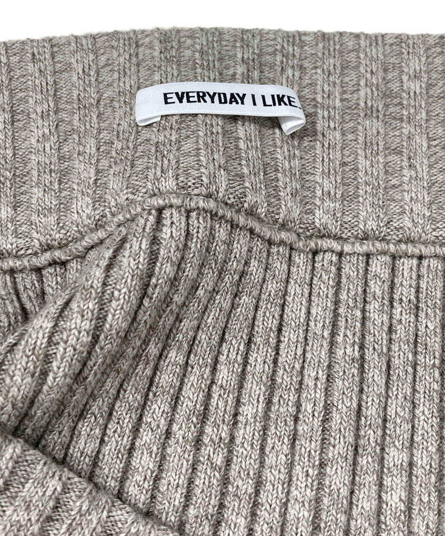 EVERYDAY I LIKE. リブスカート 38 ブラック DEUXIEME CLASSE