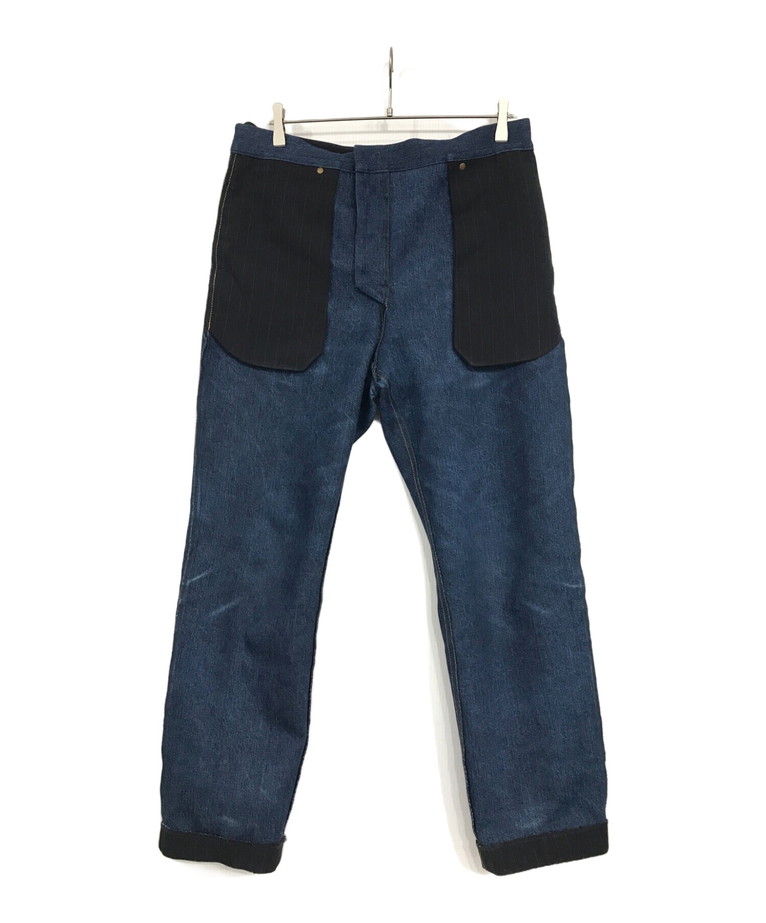 中古・古着通販】sacai (サカイ) pinstriped slim-cut trousers