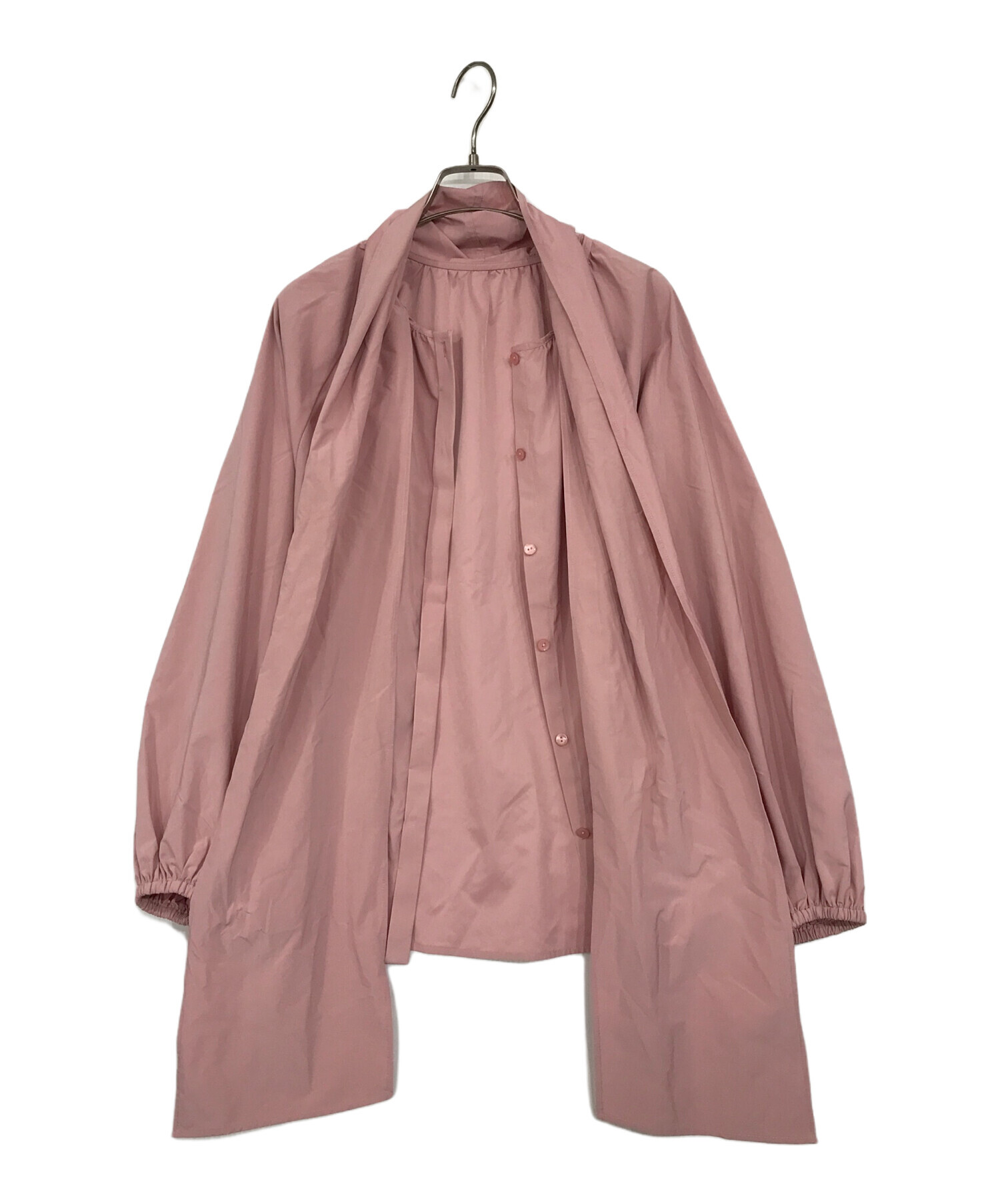 NEMIKA ネミカ ブラウス レディース 【古着】【中古】 中古・古着通販】NEMIKA (ネミカ) ボウタイブラウス ピンク｜ブランド