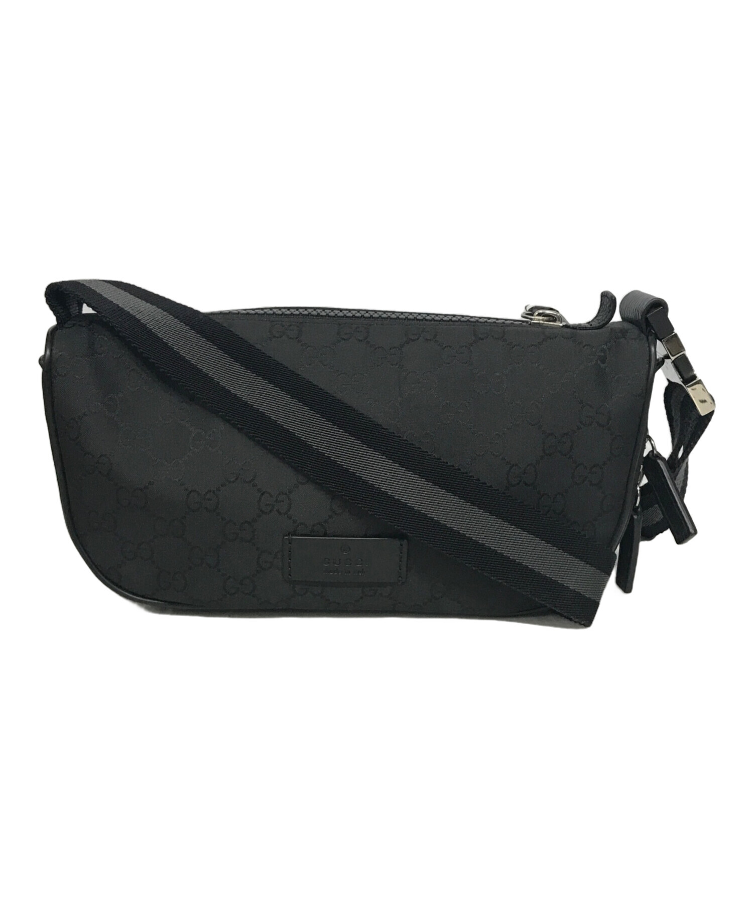 中古・古着通販】GUCCI (グッチ) GG柄ウエストバッグ ブラック
