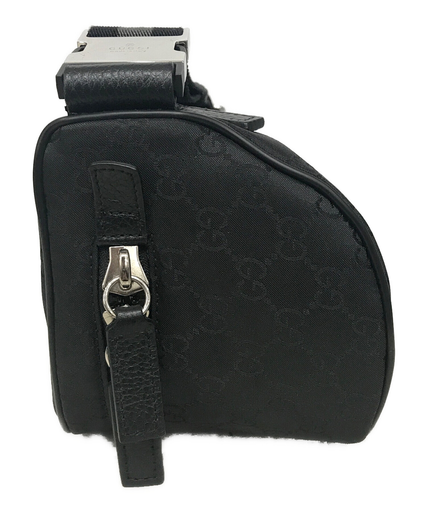 中古・古着通販】GUCCI (グッチ) GG柄ウエストバッグ ブラック