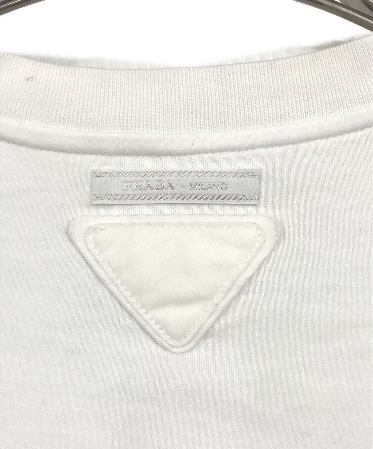 中古・古着通販】PRADA (プラダ) ポケットTシャツ ホワイト サイズ:XS