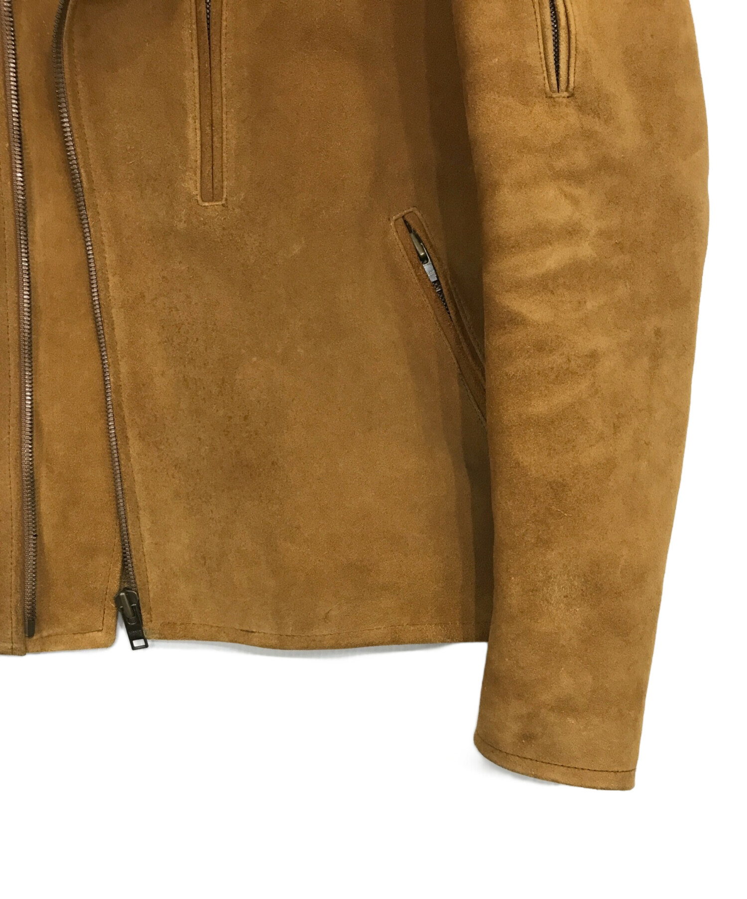 中古・古着通販】HBNS (ハバノス) スウェードレザーライダース