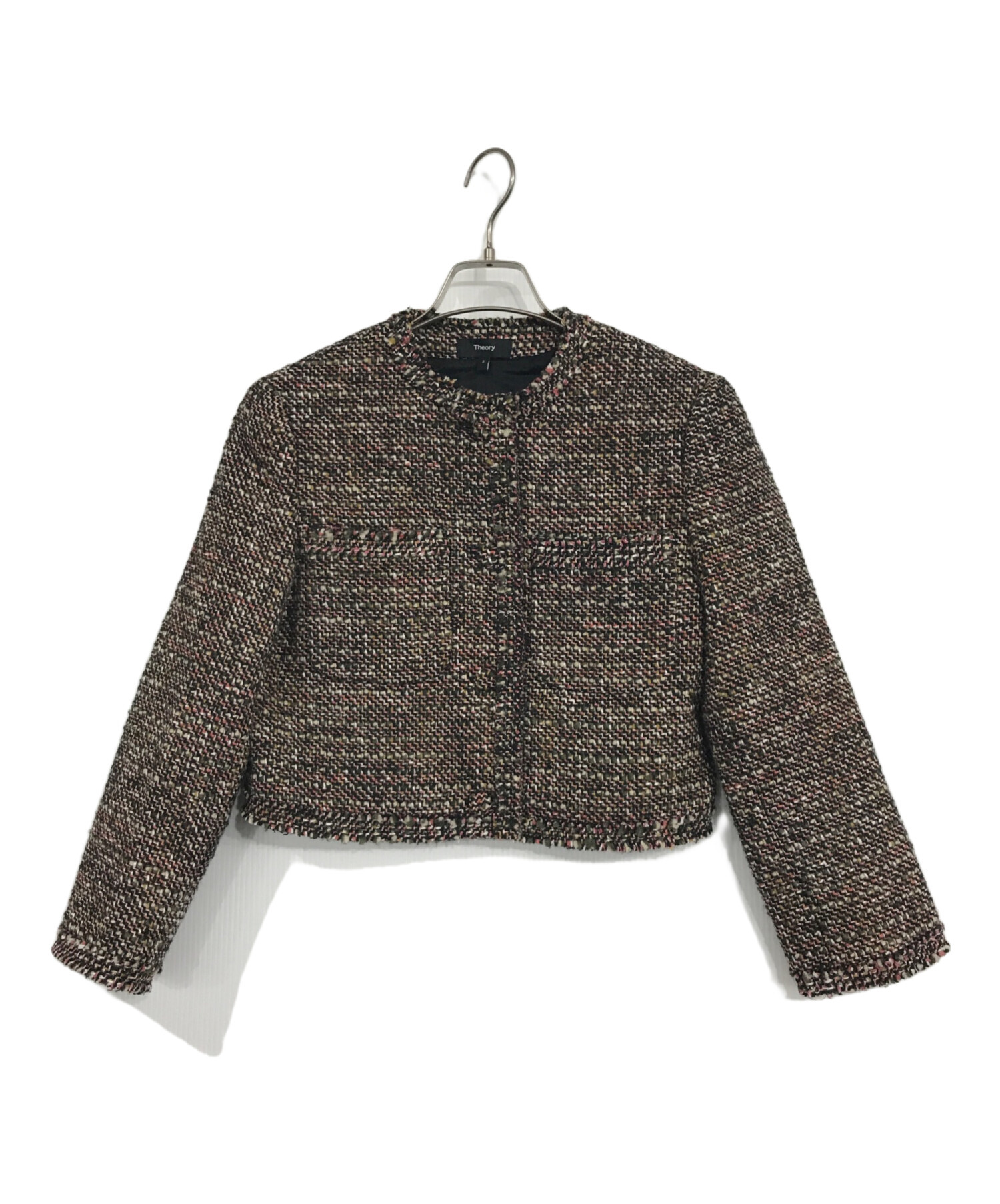 ジャケット・アウター Theory Autumn Tweed SH Crop JKT T 中古・古着通販】theory (セオリー) Autumn Tweed SH Crop JKT