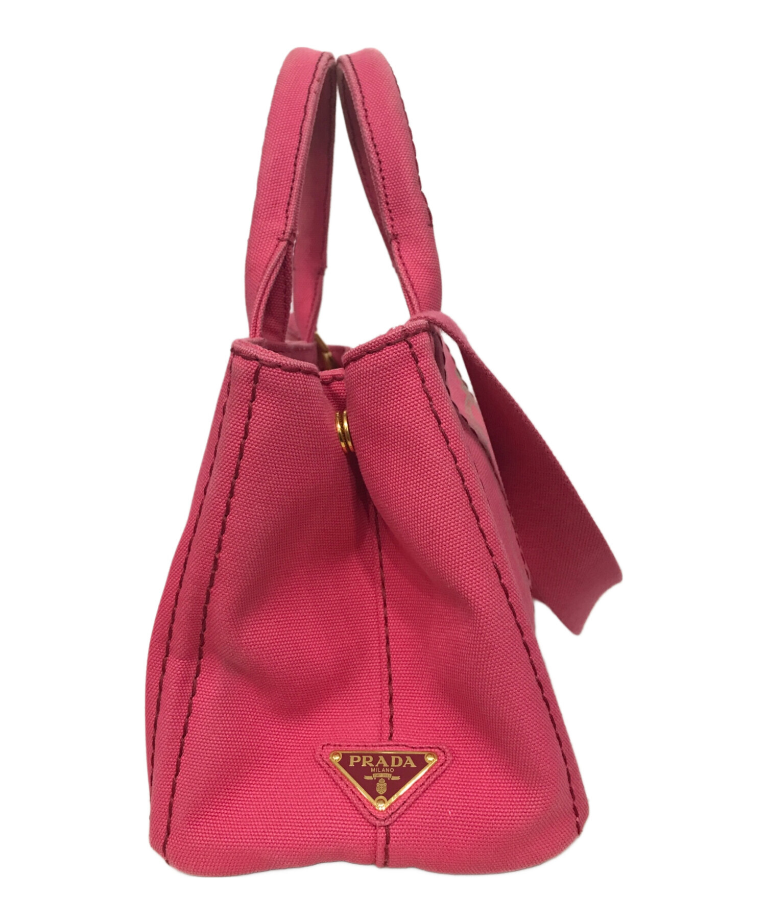 ERI※プロフィール確認必須　プラダ カナパ M ハンドバッグ 2way 中古・古着通販】PRADA (プラダ) カナパ2WAYトートバッグPM