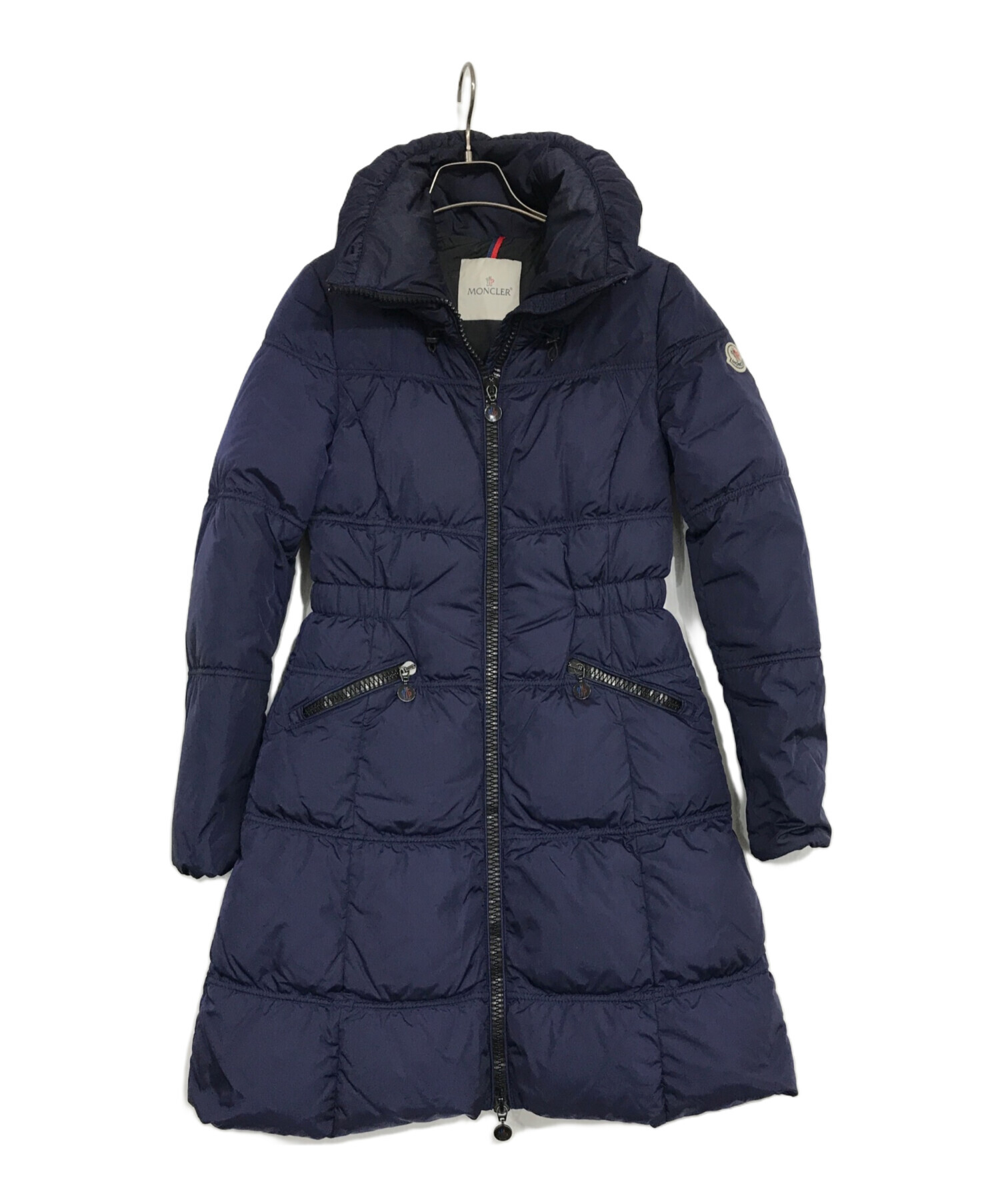 【大幅値下げ】MONCLER ネイビー ダウンコートフード付き 中古・古着通販】MONCLER (モンクレール) MAIGRE ダウンコート