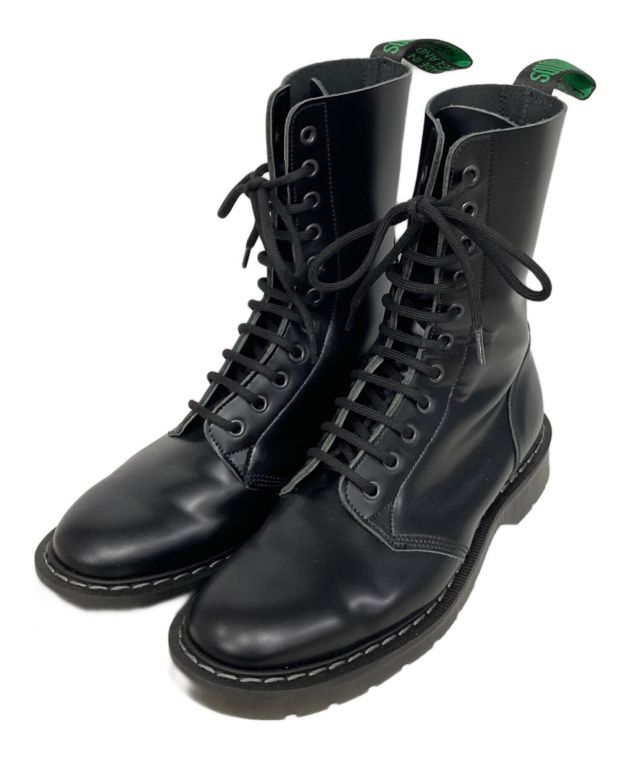 SOLOVAIR 11ホールブーツ　UK9 中古・古着通販】SOLOVAIR (ソロヴェアー) 11ホールブーツ ブラック