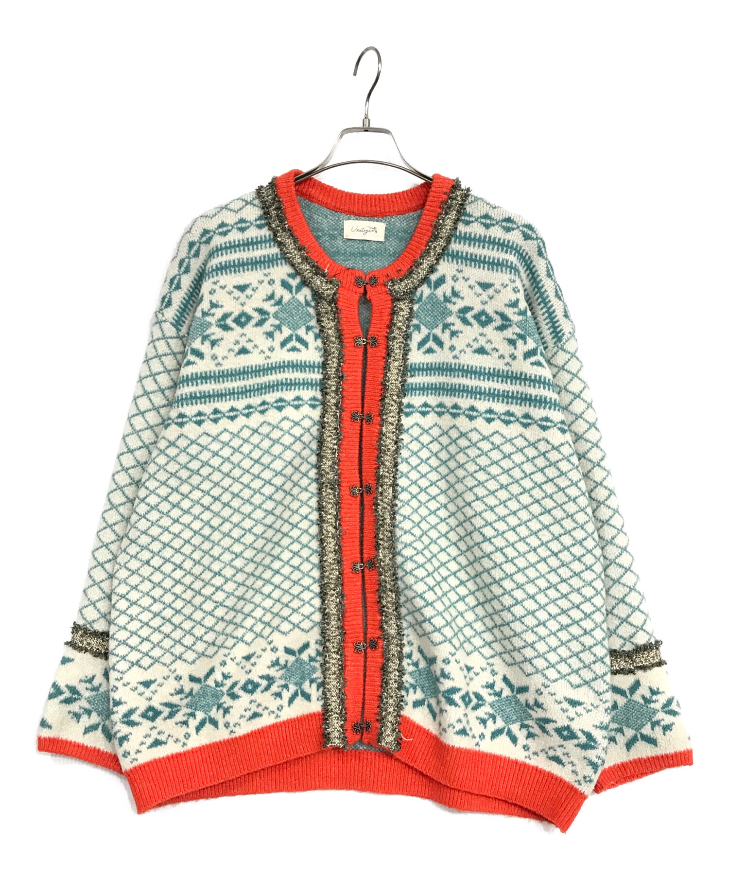 CHICCA LUALDI ロングカーディガン【中古】 ニットカーディガン  