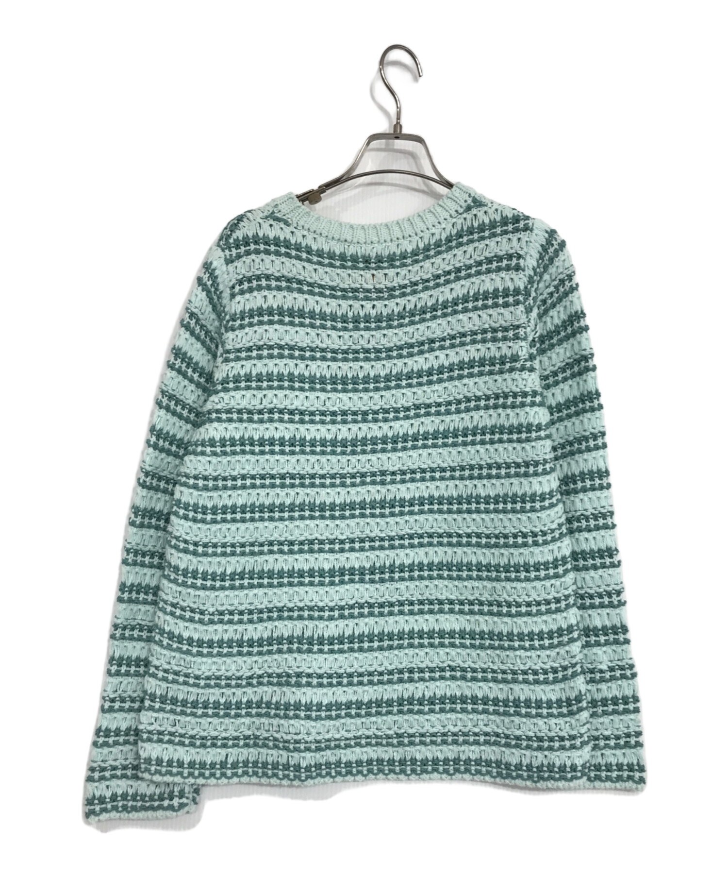 中古・古着通販】BATONER (バトナ―) LOW GAUGE MIX YARN CREW NECK 