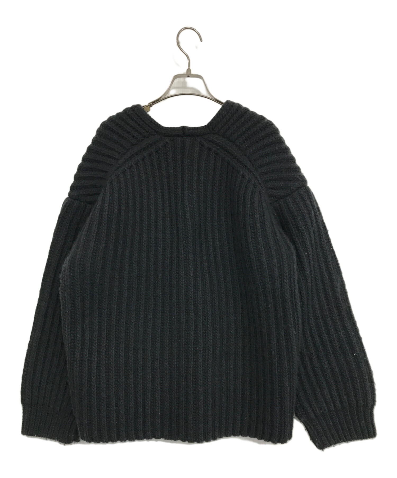 中古・古着通販】AURALEE (オーラリー) SUPER MILLED RIB KNIT V-NECK 