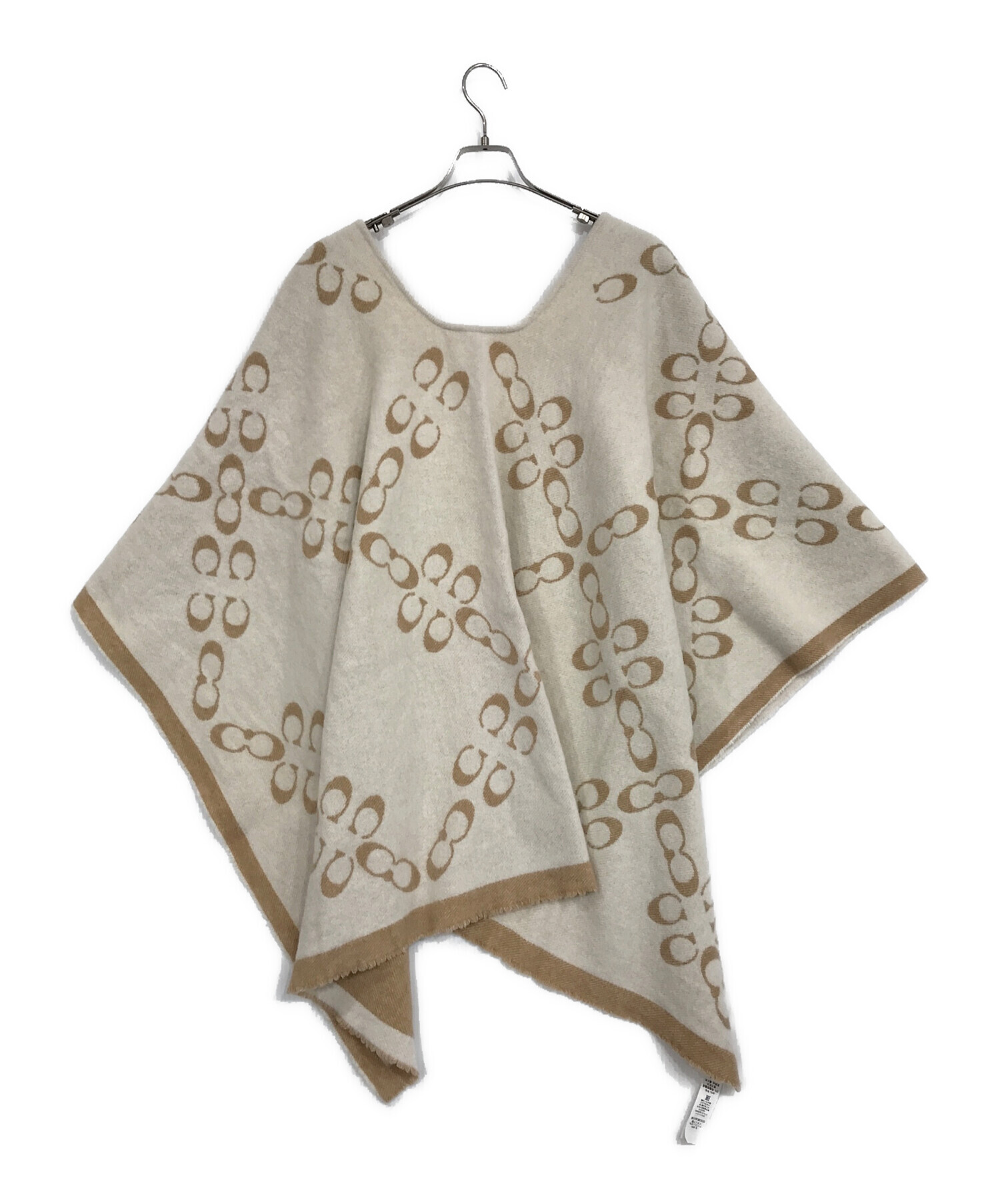 中古・古着通販】COACH (コーチ) シグネチャー ポンチョ ベージュ