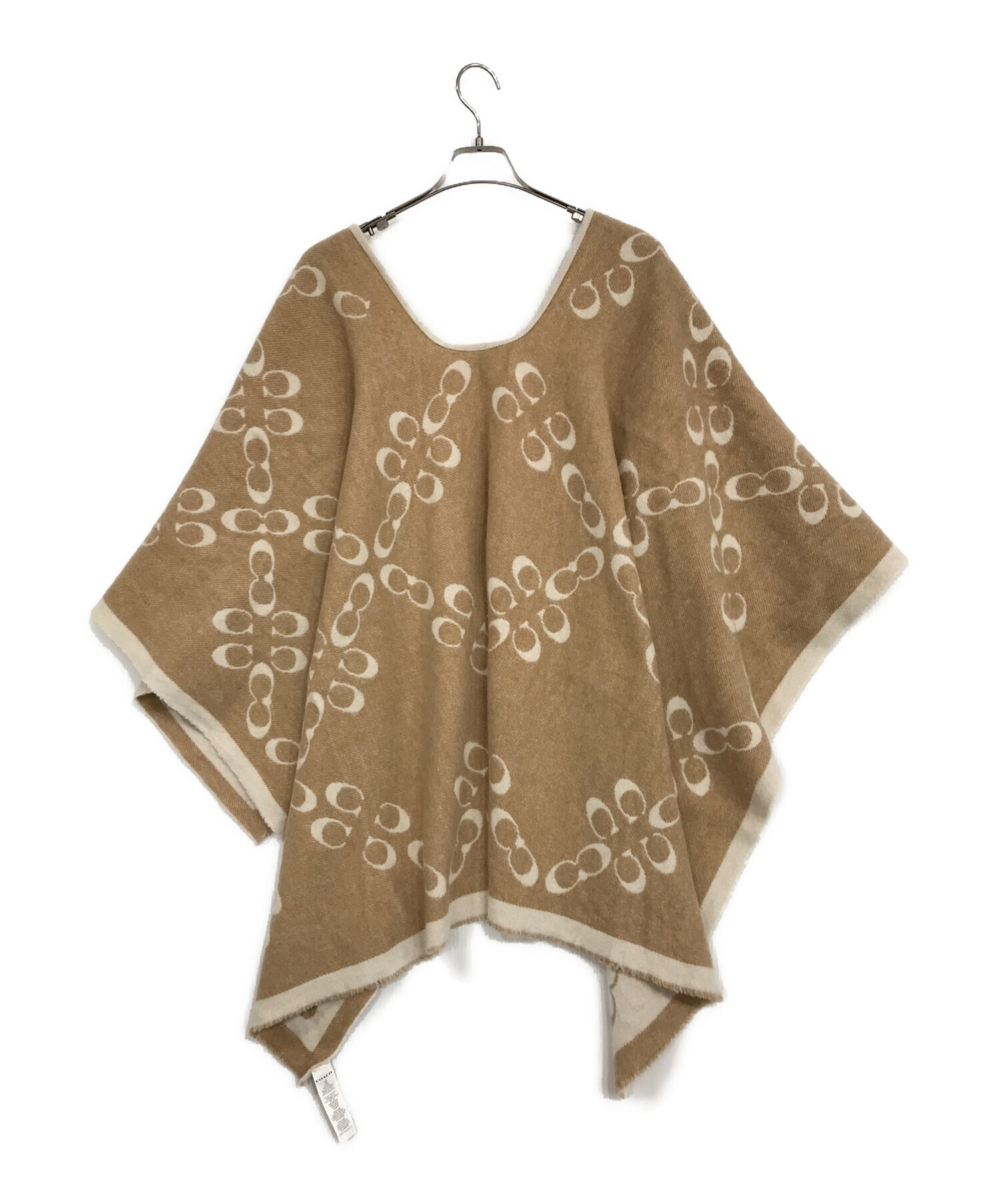 中古・古着通販】COACH (コーチ) シグネチャー ポンチョ ベージュ