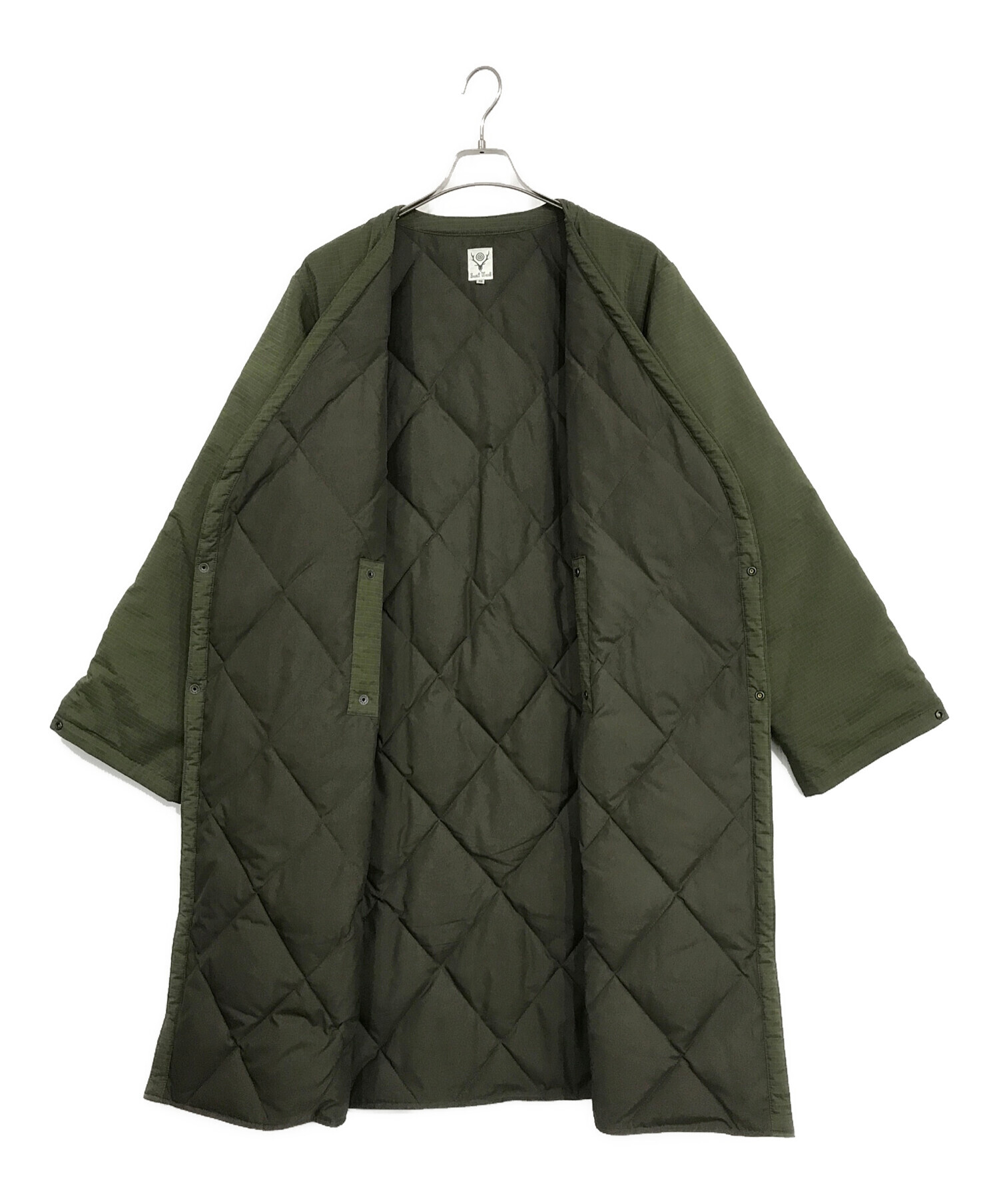 【未使用】South2 West8 V Neck Down Coat 3044002920840193_03_0541w.jpeg