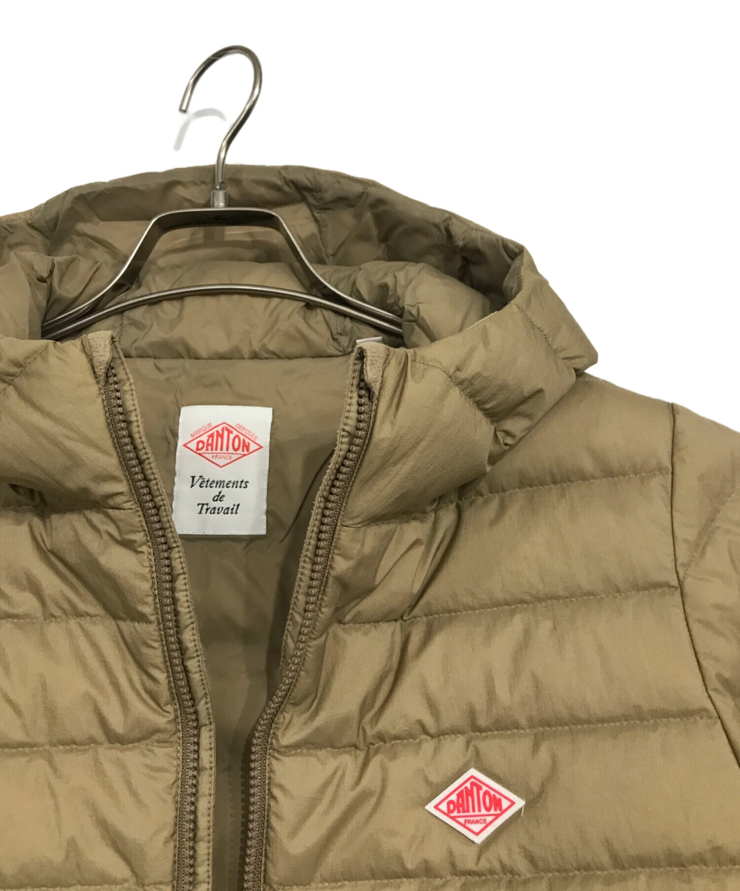 中古・古着通販】DANTON (ダントン) フード付きMIDDLE DOWN ブラウン