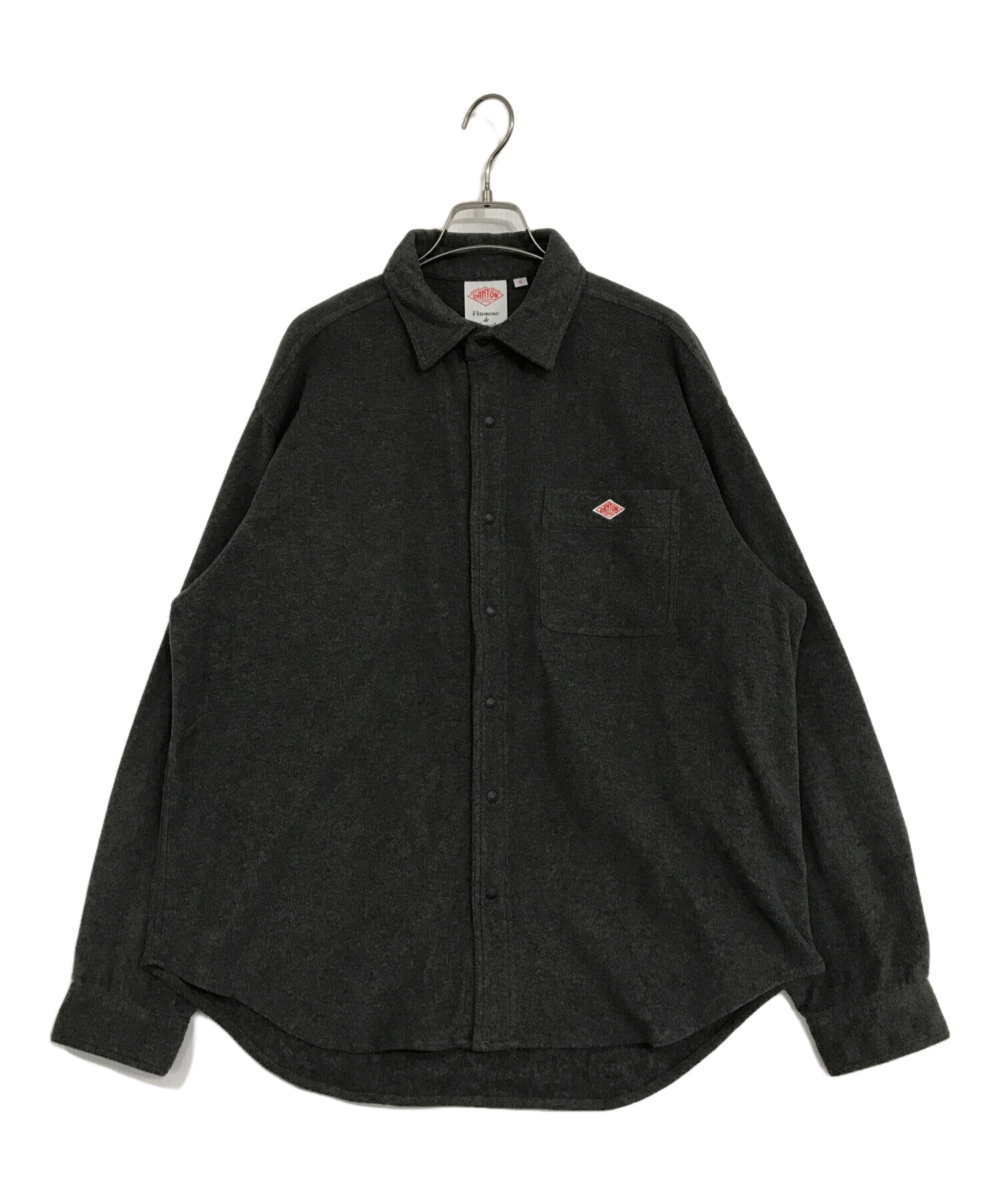 中古・古着通販】DANTON (ダントン) フリース スナップボタンシャツ