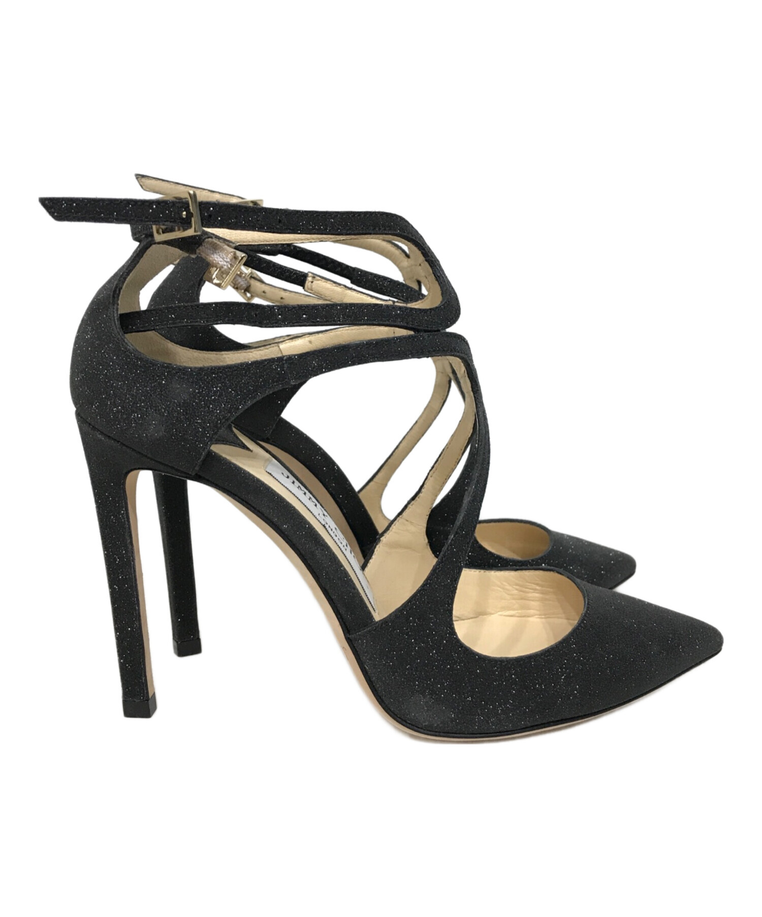 中古・古着通販】JIMMY CHOO (ジミーチュウ) lancer100 ブラック 中古・古着通販】JIMMY CHOO (ジミーチュウ) lancer100 ブラック