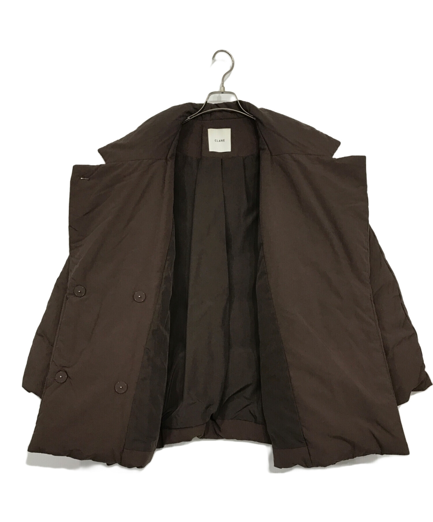 中古・古着通販】CLANE (クラネ) COCOON SHORT DOWN COAT ブラウン 