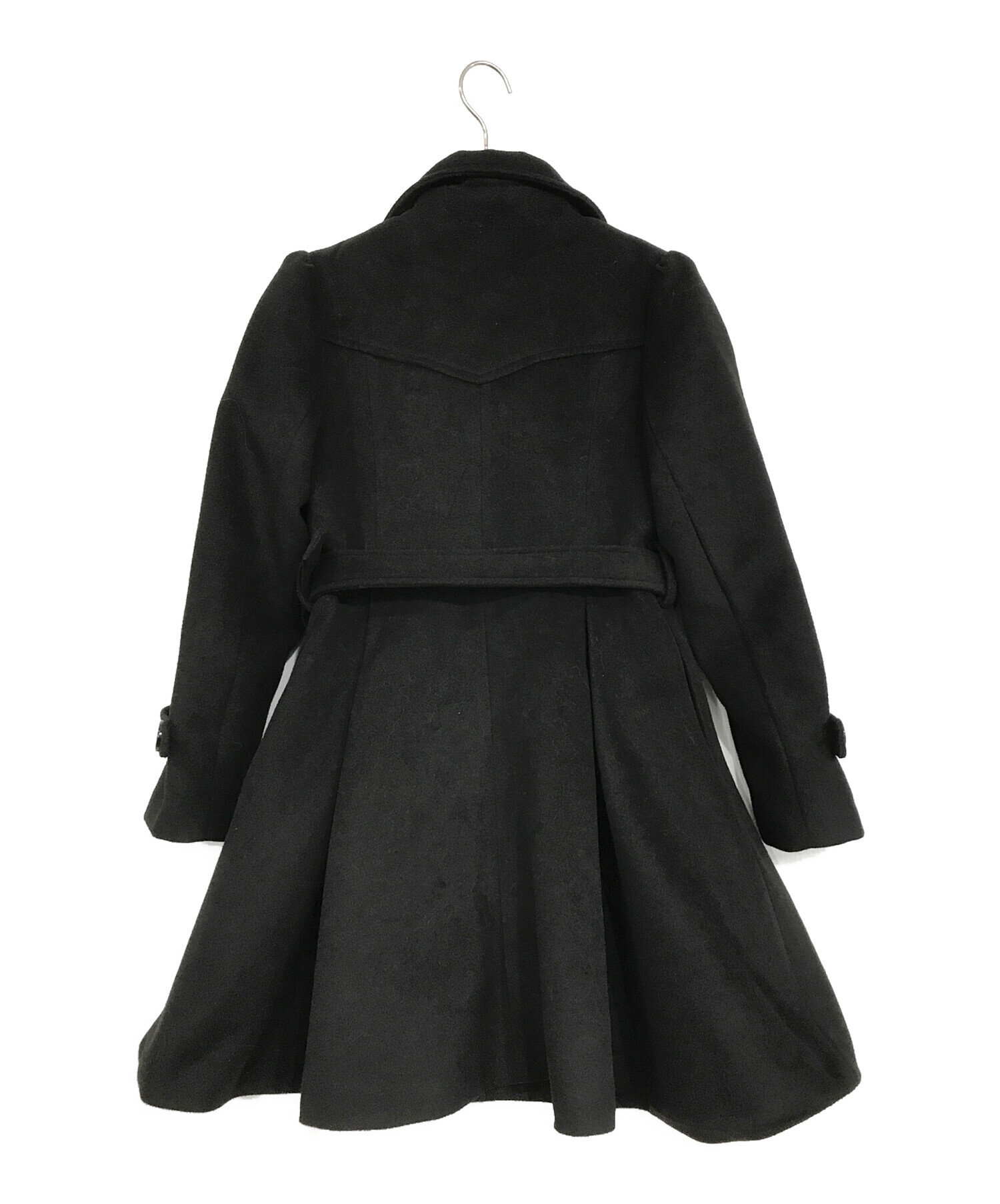 タグ付き新品 bibiy B. CAROL COAT ロングコート ブラック 黒 中古・古着通販】Bibiy. (ビビィ) ベルテッドコート ブラック サイズ:M