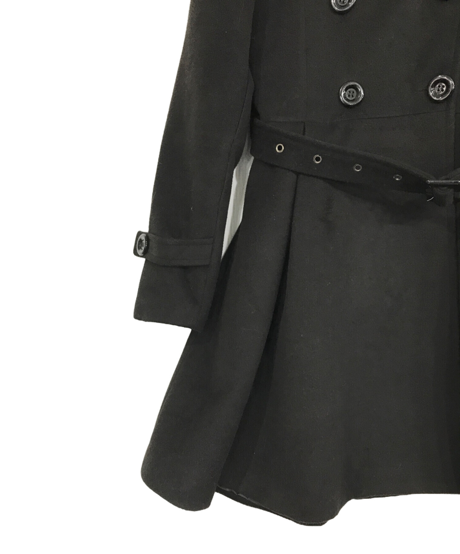 中古・古着通販】Bibiy. (ビビィ) ベルテッドコート ブラック サイズ:M