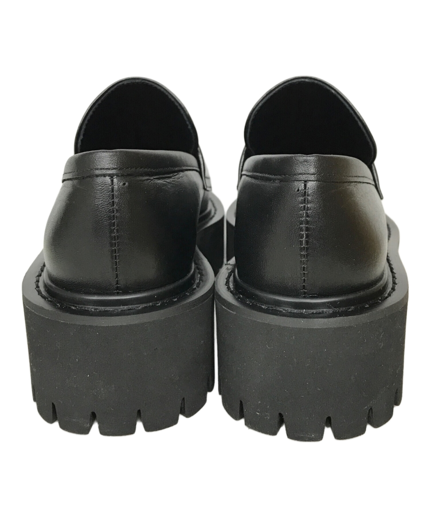 MARW united arrowsブラックレザー厚底ローファー 中古・古着通販】MARW UNITED ARROWS (マルゥ ユナイテッドアローズ