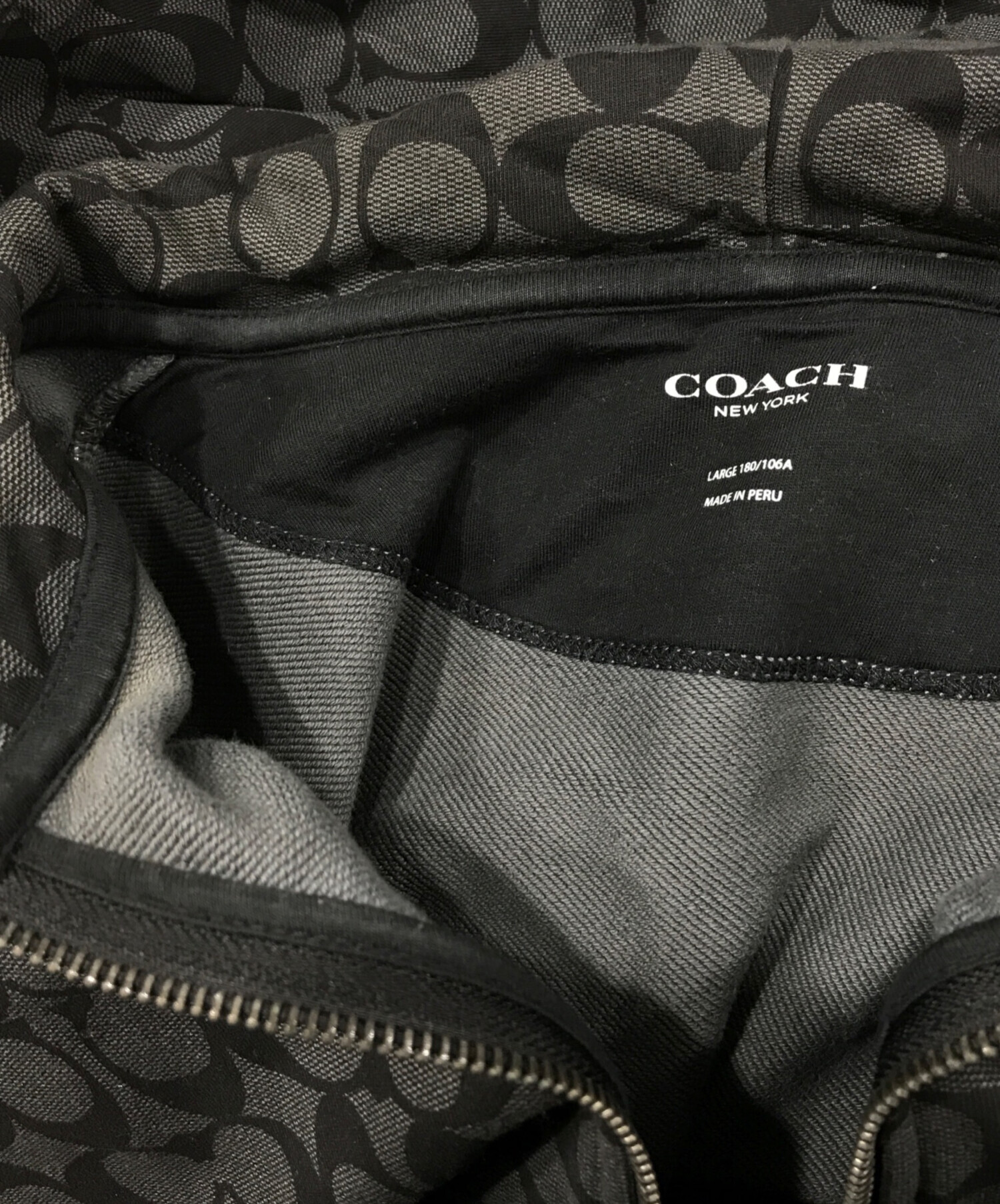 中古・古着通販】COACH (コーチ) シグネチャージップパーカー
