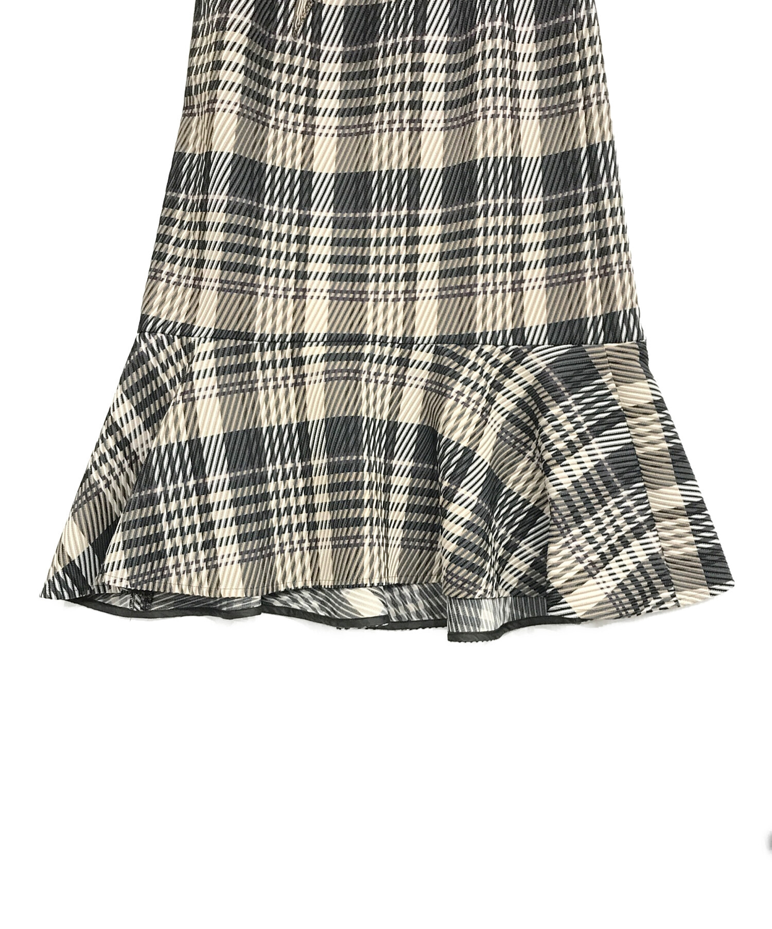 CELFORD チェック柄 ノースリーブワンピース 36 【公式通販】