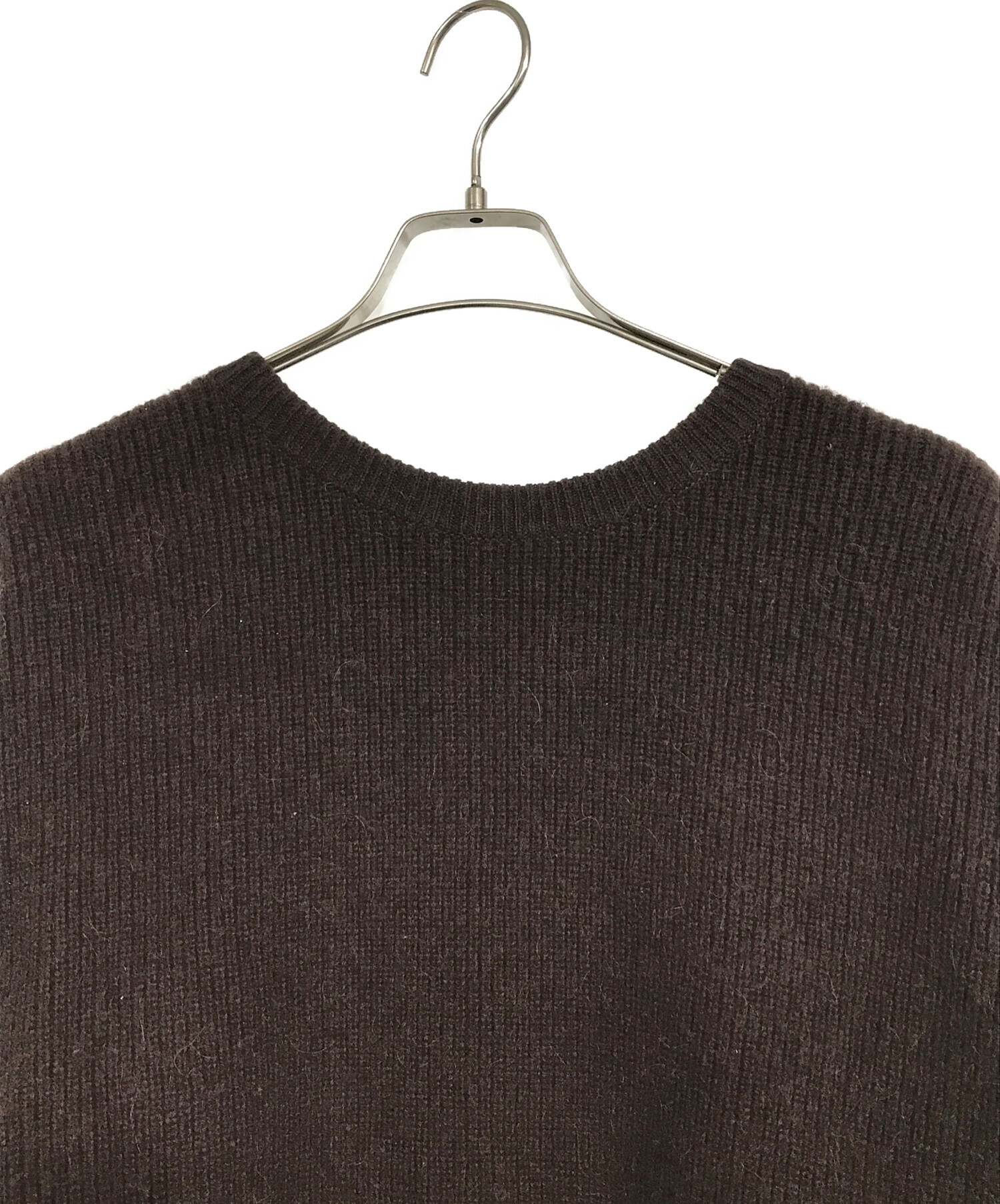中古・古着通販】YOKE (ヨーク) 7G ALPACA WOOL CARDIGAN RIB STITCH 